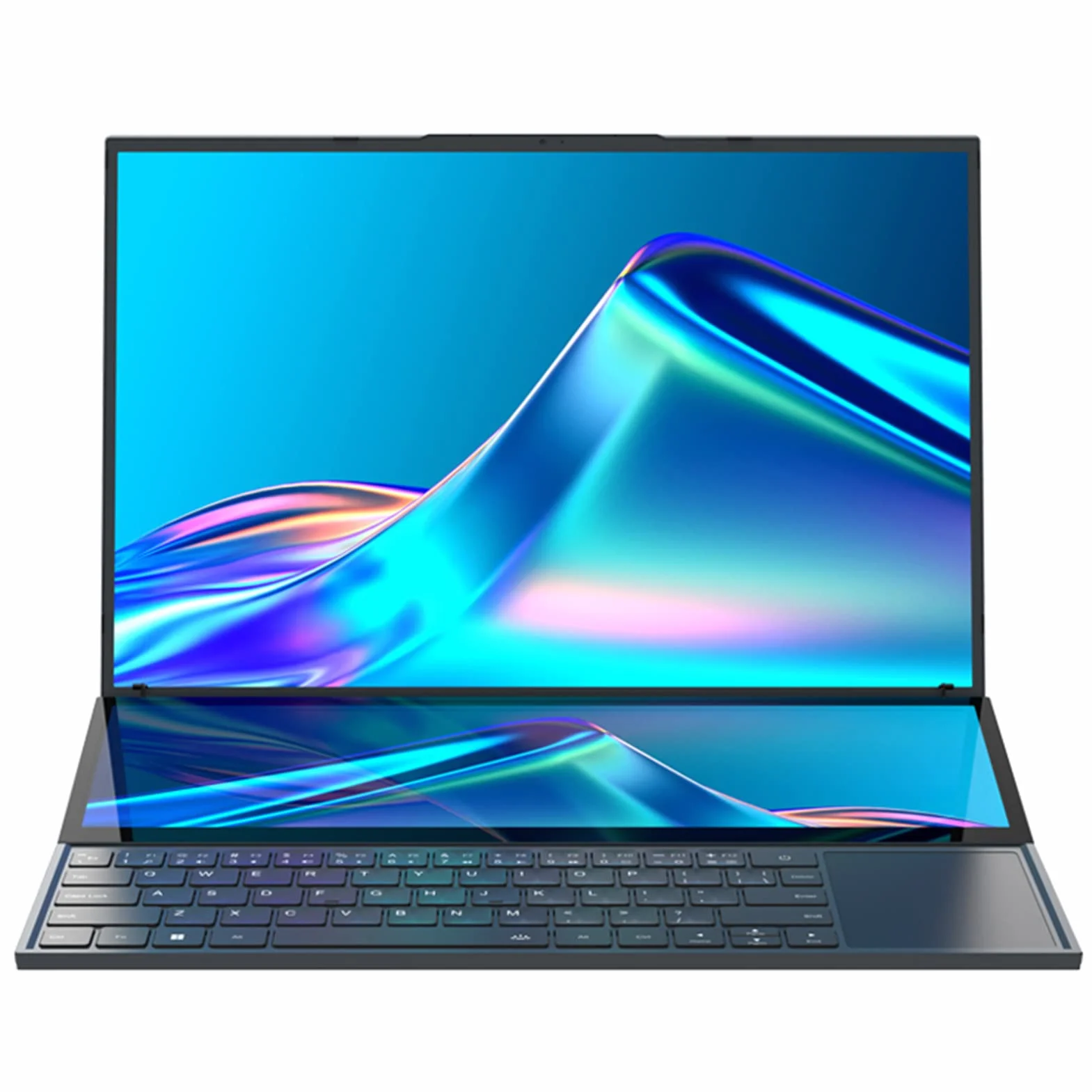 Asixxsix Laptop da Gioco a Doppio Schermo, 16 Pollici Touch Screen da 14 Pollici Processore I7 16 GB di SSD da 1 TB Computer Portatile 11 Supporta Due Schede Grafiche
