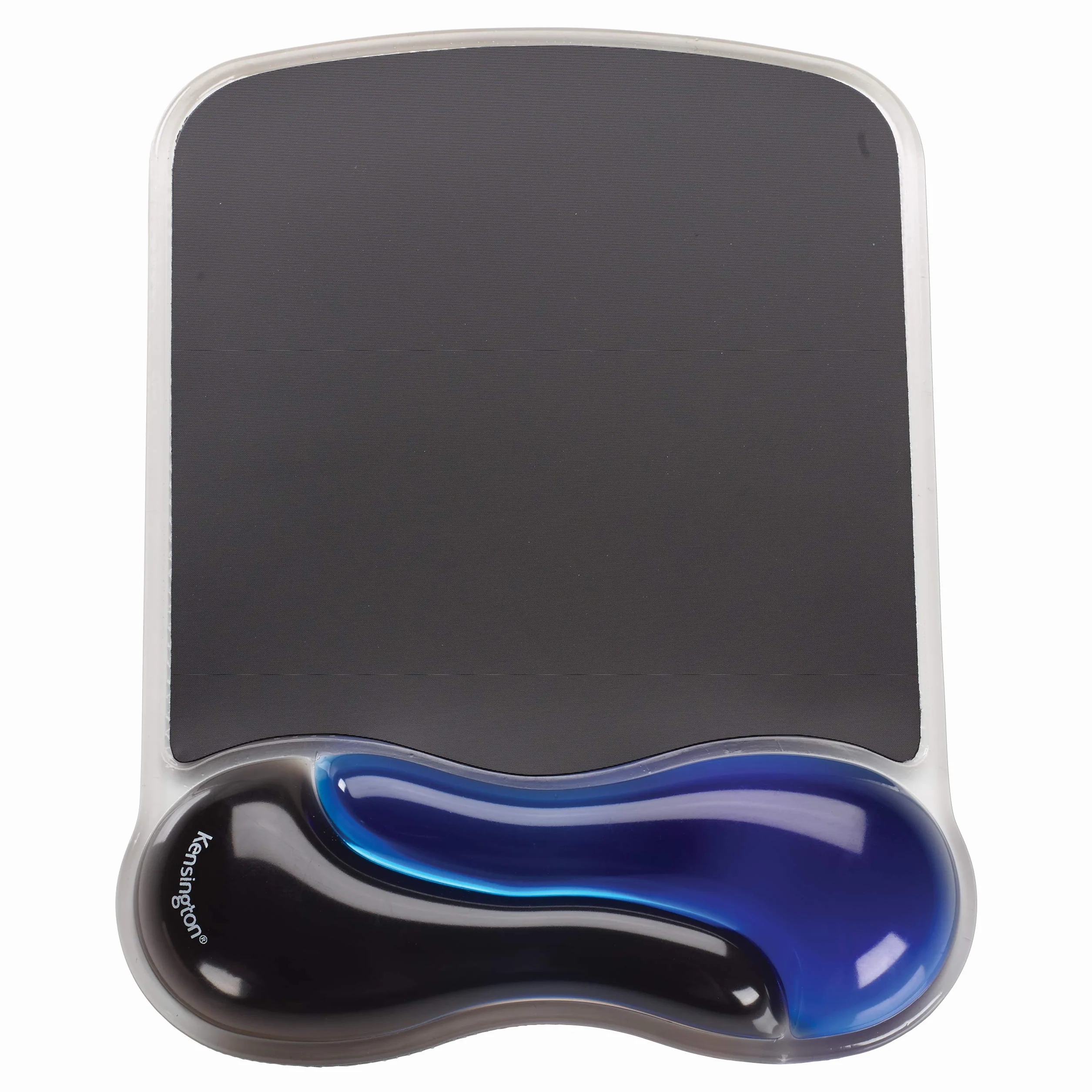 Kensington 62401 Mouse Pad con Poggiapolsi, Poggiapolsi Duo Gel Ergonomico per Computer/Laptop con Mouse Laser E Ottici, Tappetino Antiscivolo con Cuscinetto In Gel, Blu