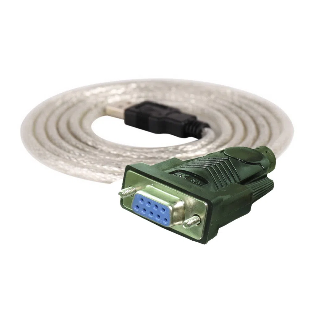 Cooso - Cavo adattatore da USB a RS232, da USB 2.0 maschio a seriale (9 pin) DB-9 RS-232 femmina (chipset FTDI) nero Nero 1.5meters