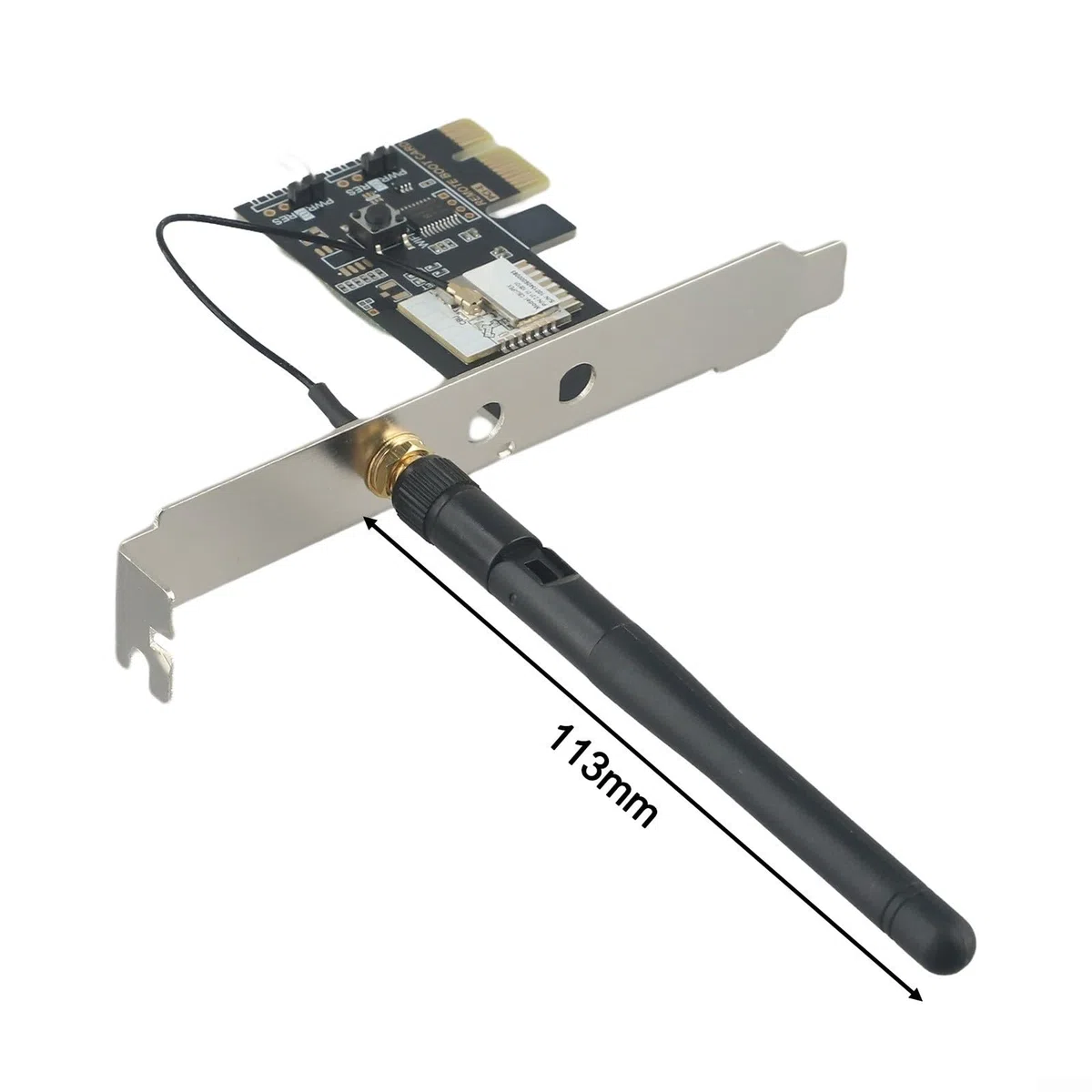 Scheda di avvio remoto Wi-Fi PCIE per PC, Smart Home Boot Controller con controllo app, compatibile con Alexa e Google Home, scheda di accensione WiFi da 2,4 GHz per torre desktop, nero