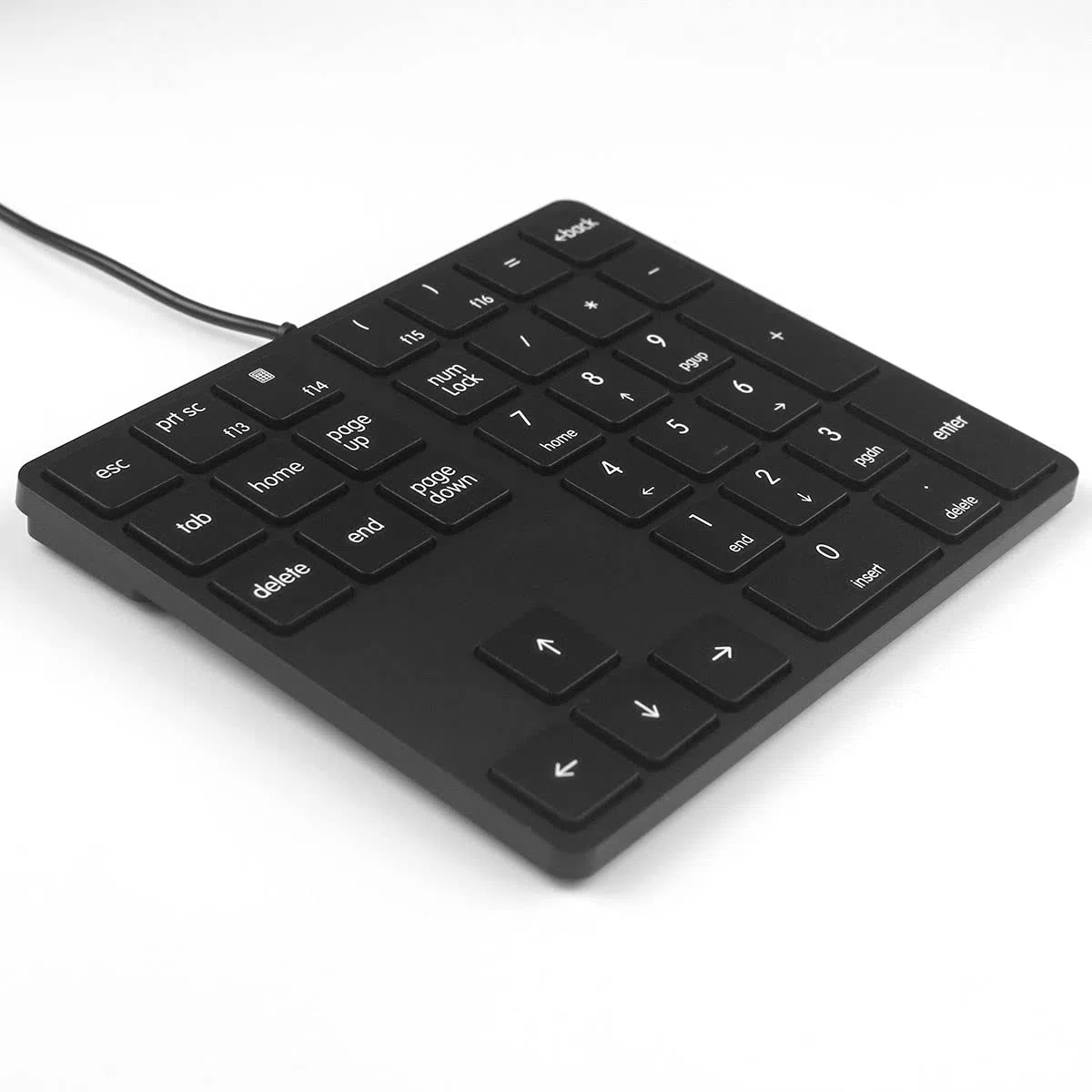 Qisan Tastierino numerico cablato 34 tasti tastiera portatile USB esterna mini tastiera sottile Magicforce per finanziario cassiere titoli - nero