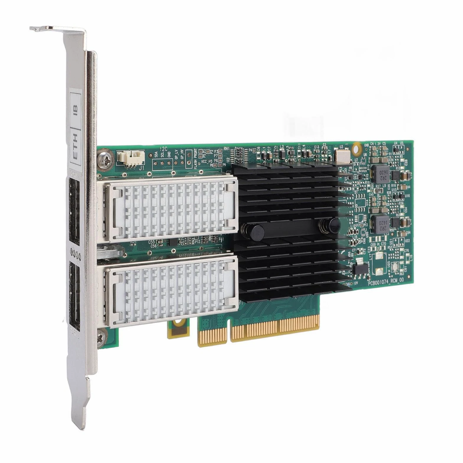 Yctze Scheda di Rete PCI FCCT MCX354A, Adattatore di Rete Ethernet PCIE 3.0 QSFP da 40 Gbs a Doppia Porta, con Motore di Offload Hardware, per Data Center e Server