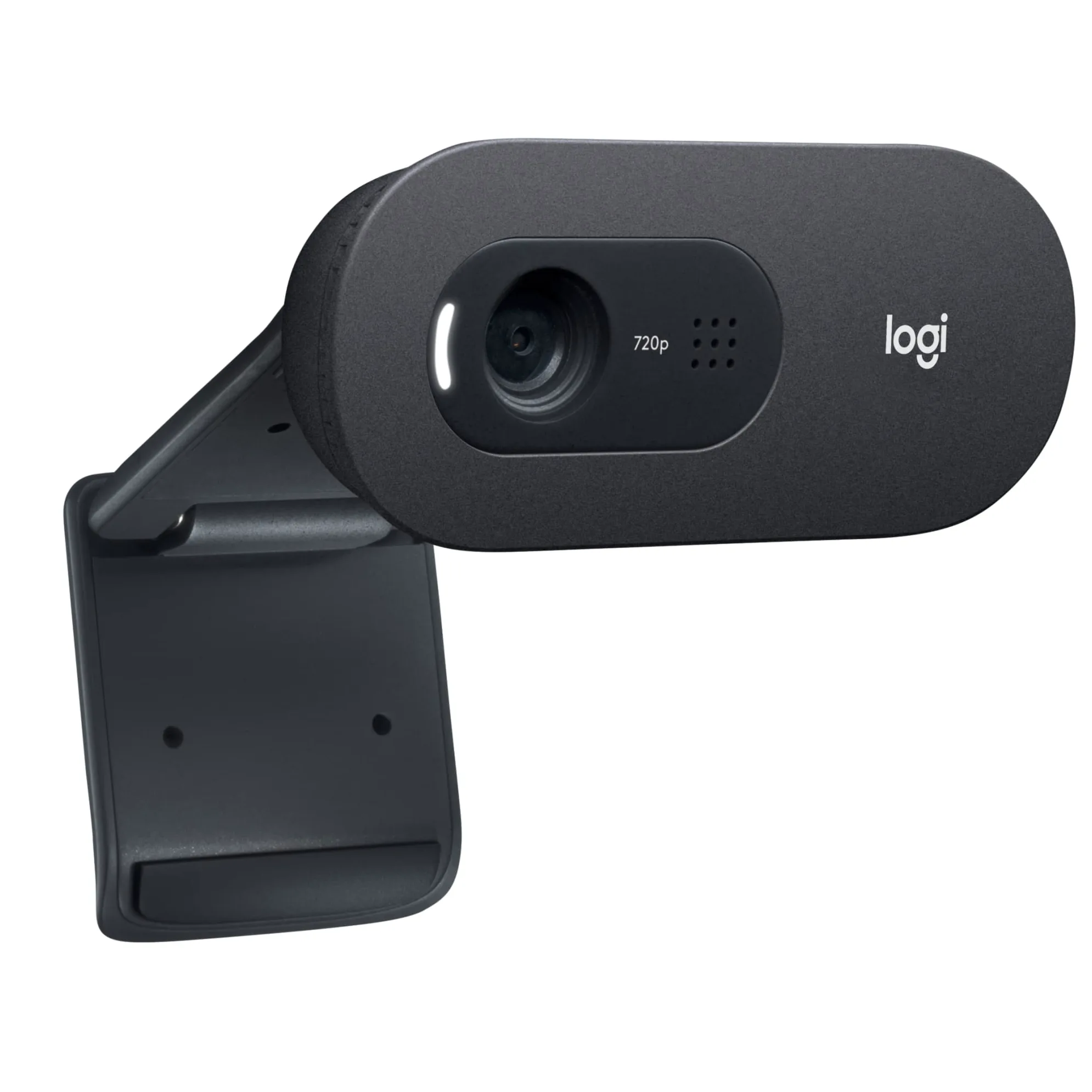 Logitech C505 Webcam HD | Videocamera USB Esterna 720p HD per Desktop, Laptop, Microfono a Lunga Portata, PC, Mac, Chromebook - Nero