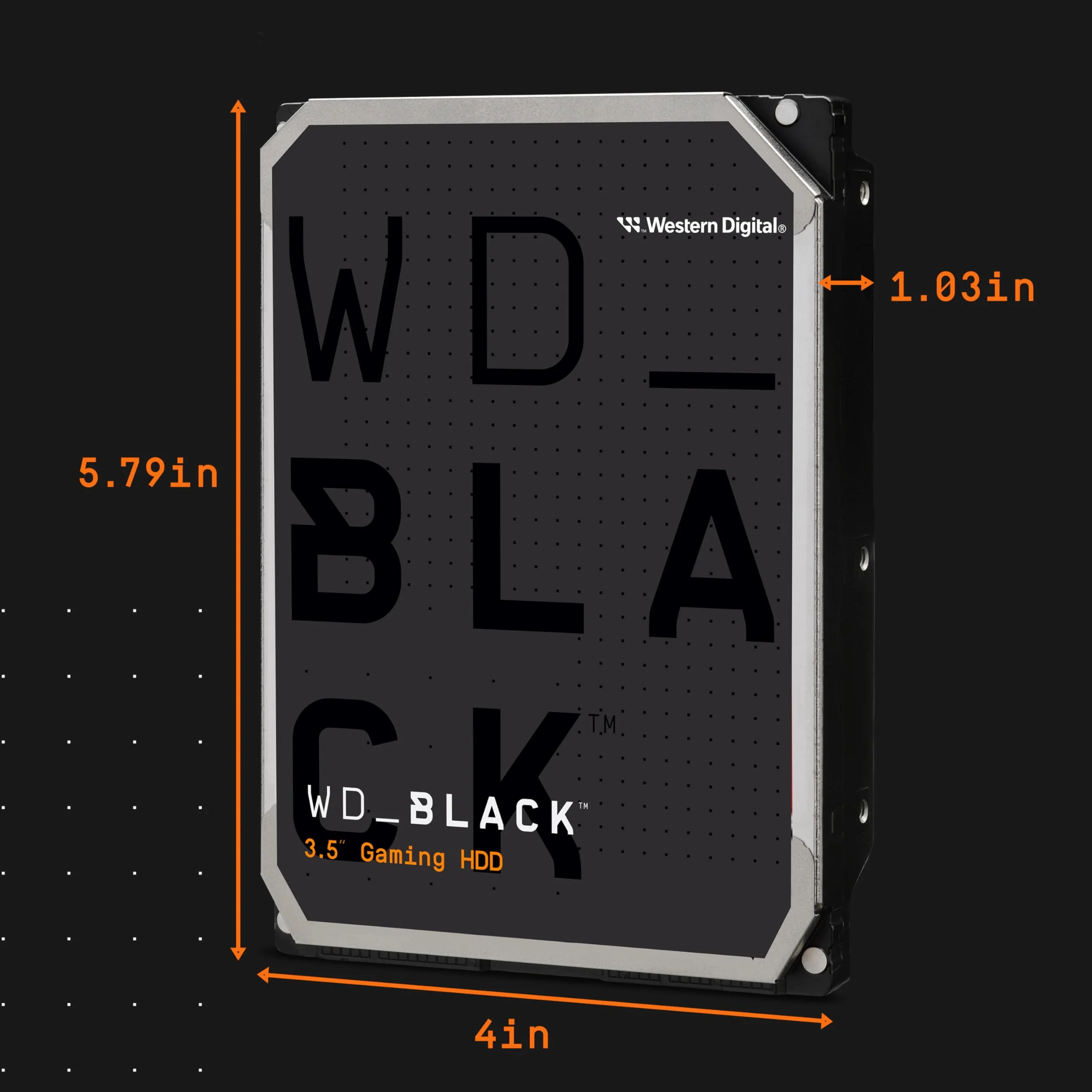 WD_BLACK 2TB Hard Disk Interno 3,5” - ad Alte Prestazioni, 7200 RPM, SATA 6 GB/s, Cache da 64MB