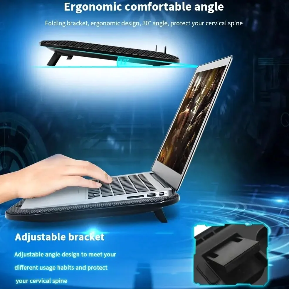 Base di Raffreddamento per Laptop Supporto Raffre Dispositivo di Raffreddamento per Laptop Base di Raffreddamento Supporto di Raffreddamento per Laptop Radiatore di Raffreddamento Accessori