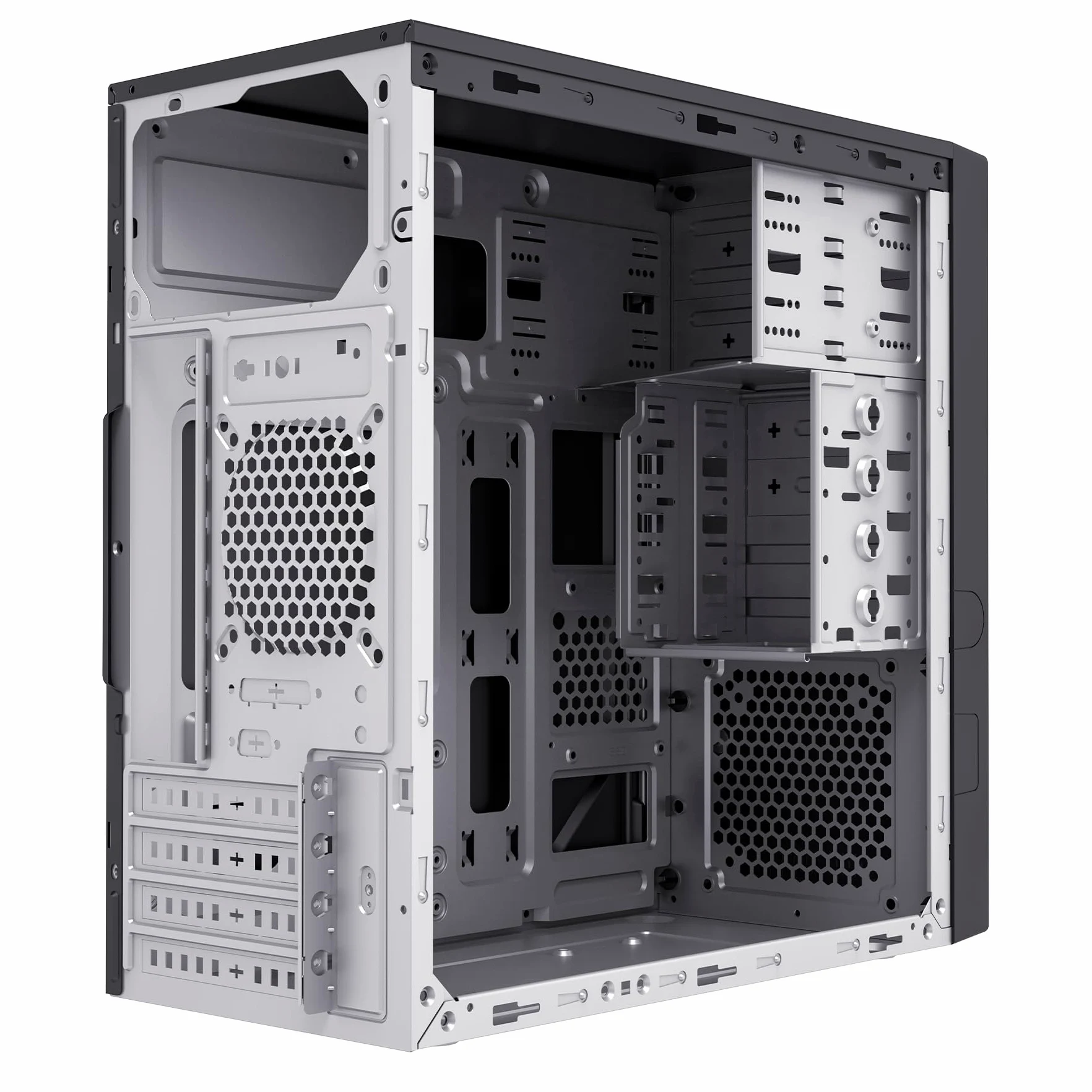 UNYKAch Case per computer Micro ATX Aero C12 V2 con due porte USB 3.0 e una porta USB Type C 2.0