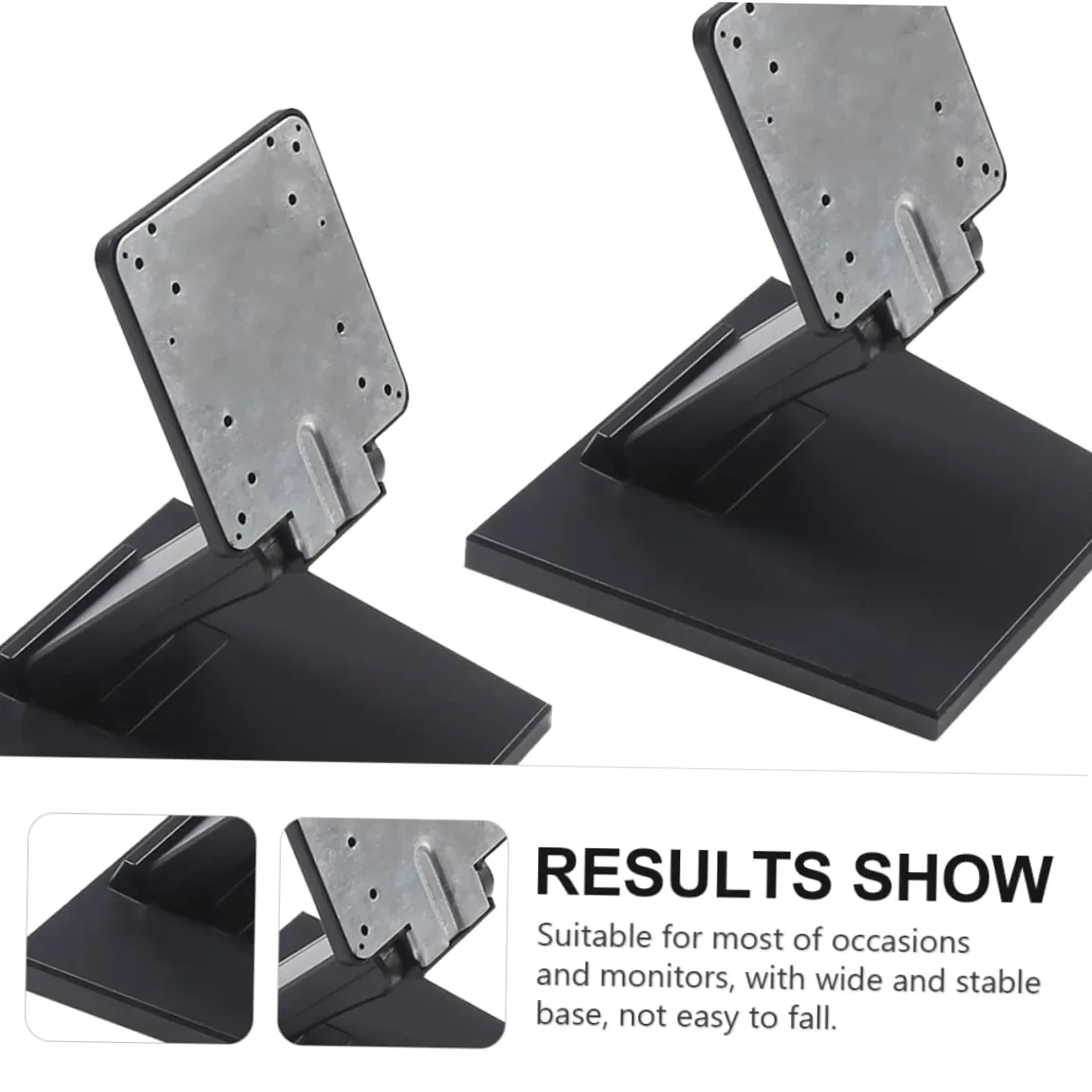 jojofuny Supporto per Monitor Base Stabile per Monitor LCD Staffa in Ferro per Computer Altezza per Ufficio Studio