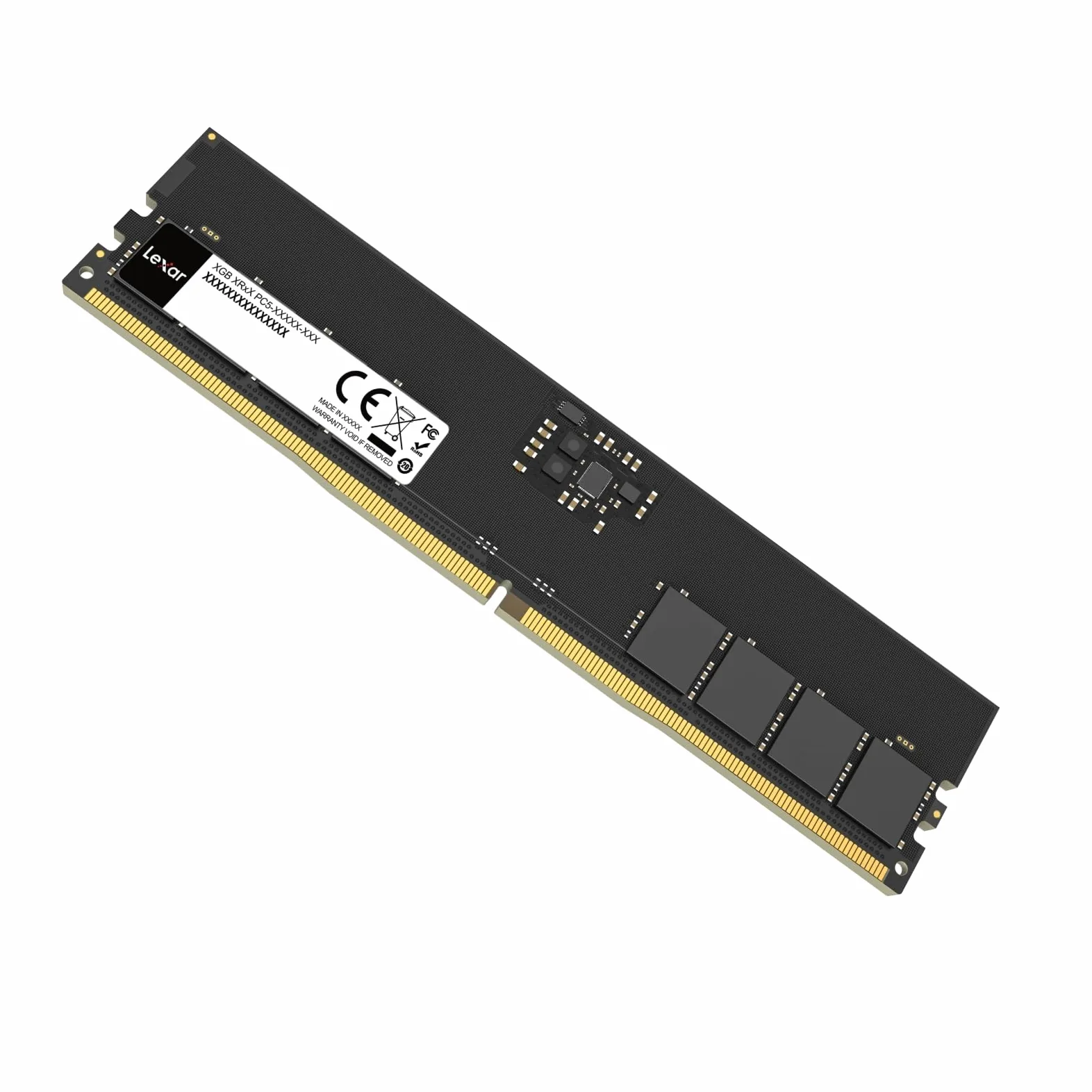Lexar UDIMM 16GB DDR5 RAM 5600MHz CL46, RAM per computer a 288 pin, DRAM U-DIMM ad alte prestazioni per PC/computer, AI, 1.1V, CL46-45-45-90