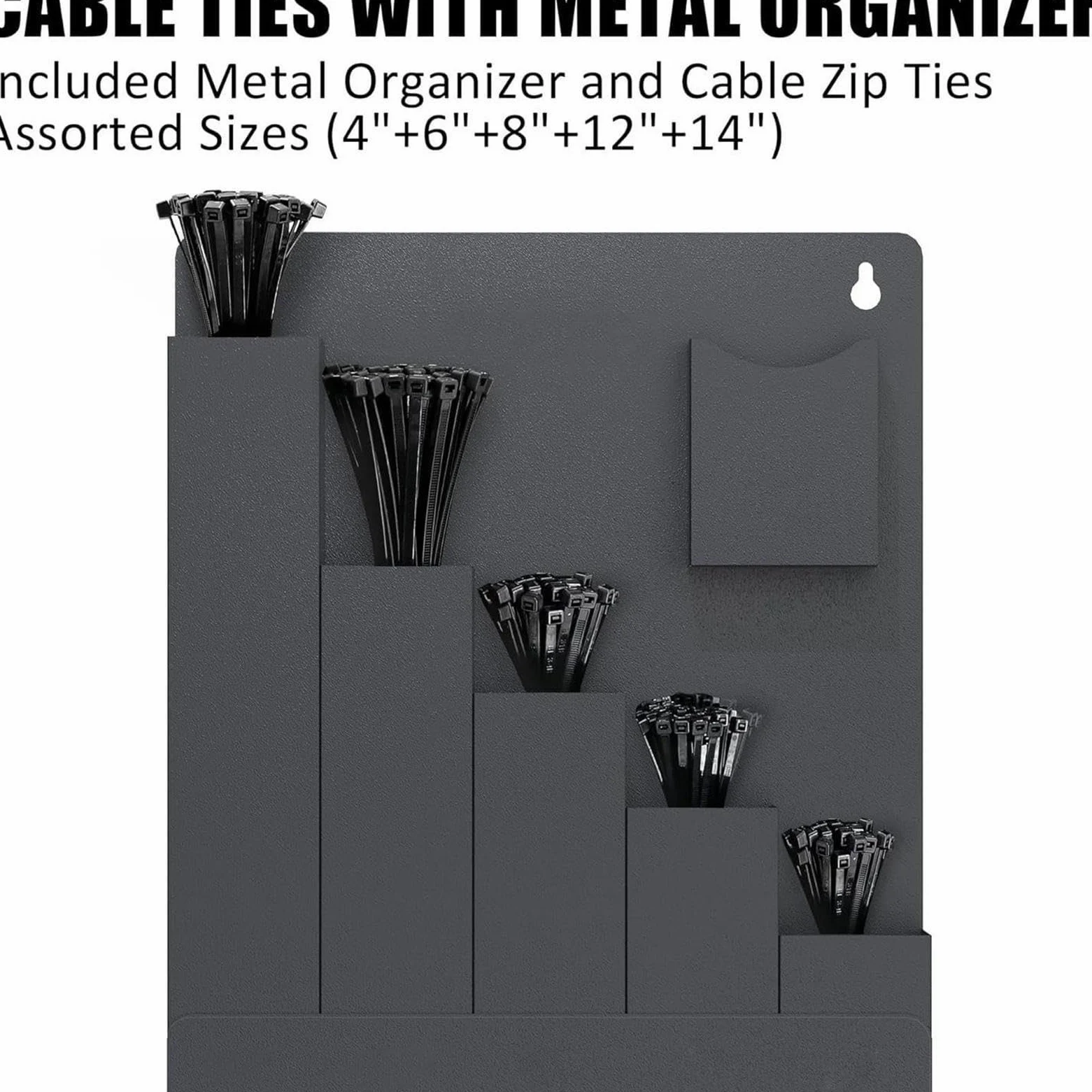 Porta Fascette A Parete Organizer a 6 tasche da capanno | Supporto fascette per gestione cavi Per Installatori Qualificati, Proprietari Di Casa, Home Office, Studio, Officina,