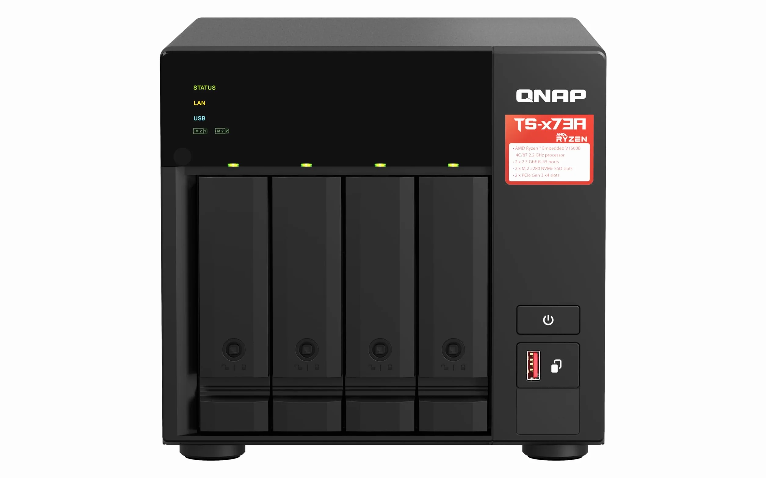 QNAP TS-473A-SW5T Serveur NAS 4 Baies + QSW-1105-5T