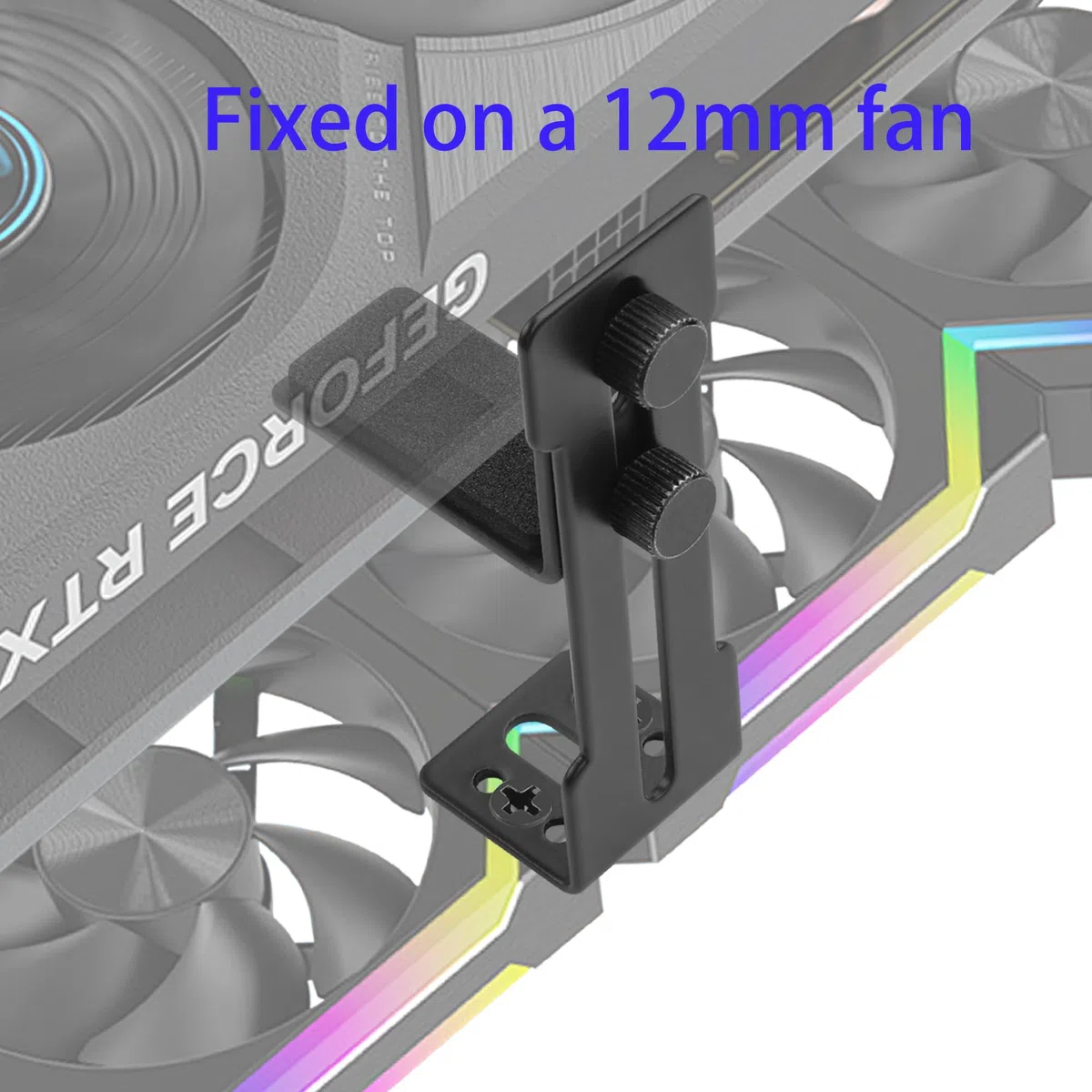 YAODHAOD Staffa di supporto GPU, supporto per scheda grafica, supporto per scheda video, supporto regolabile GPU anti sag brace 6-96 mm (nero)