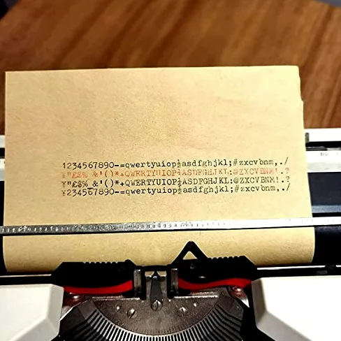 Macchina da scrivere manuale, macchina da scrivere portatile retrò, porta esperienza di scrittura nostalgica, design retrò, adatta per l'ufficio domestico
