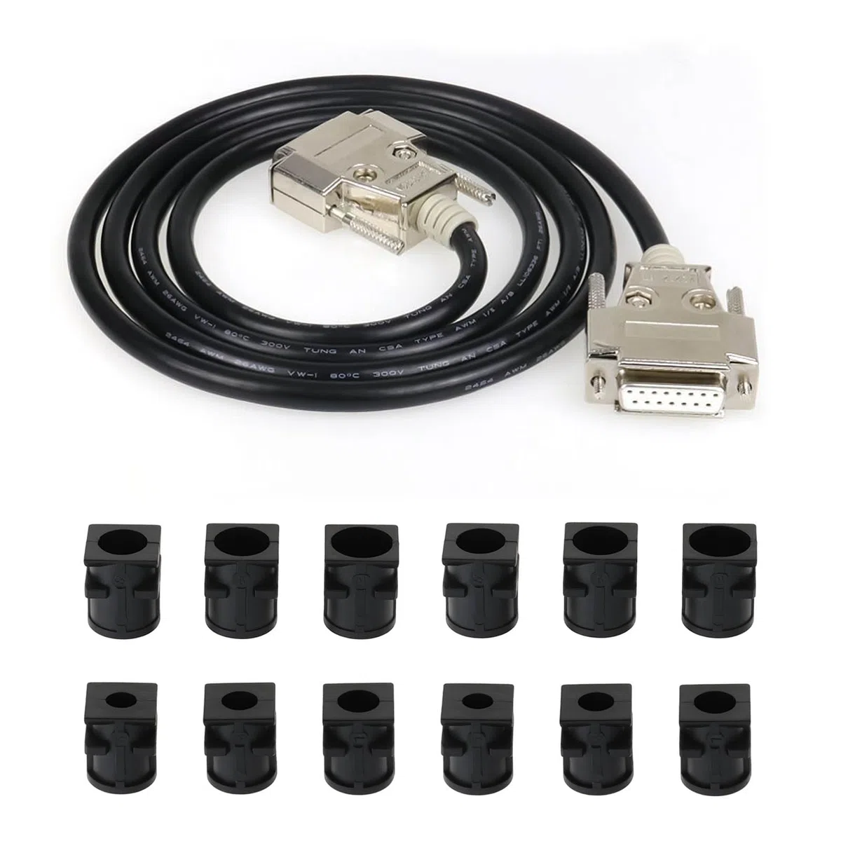 ECSiNG 2 Pezzi Adattatore Per Alloggiamento In Metallo Con Connettore Femmina DB9 RS232 A 9 Pin Con Pin Cavi Placcati In Oro