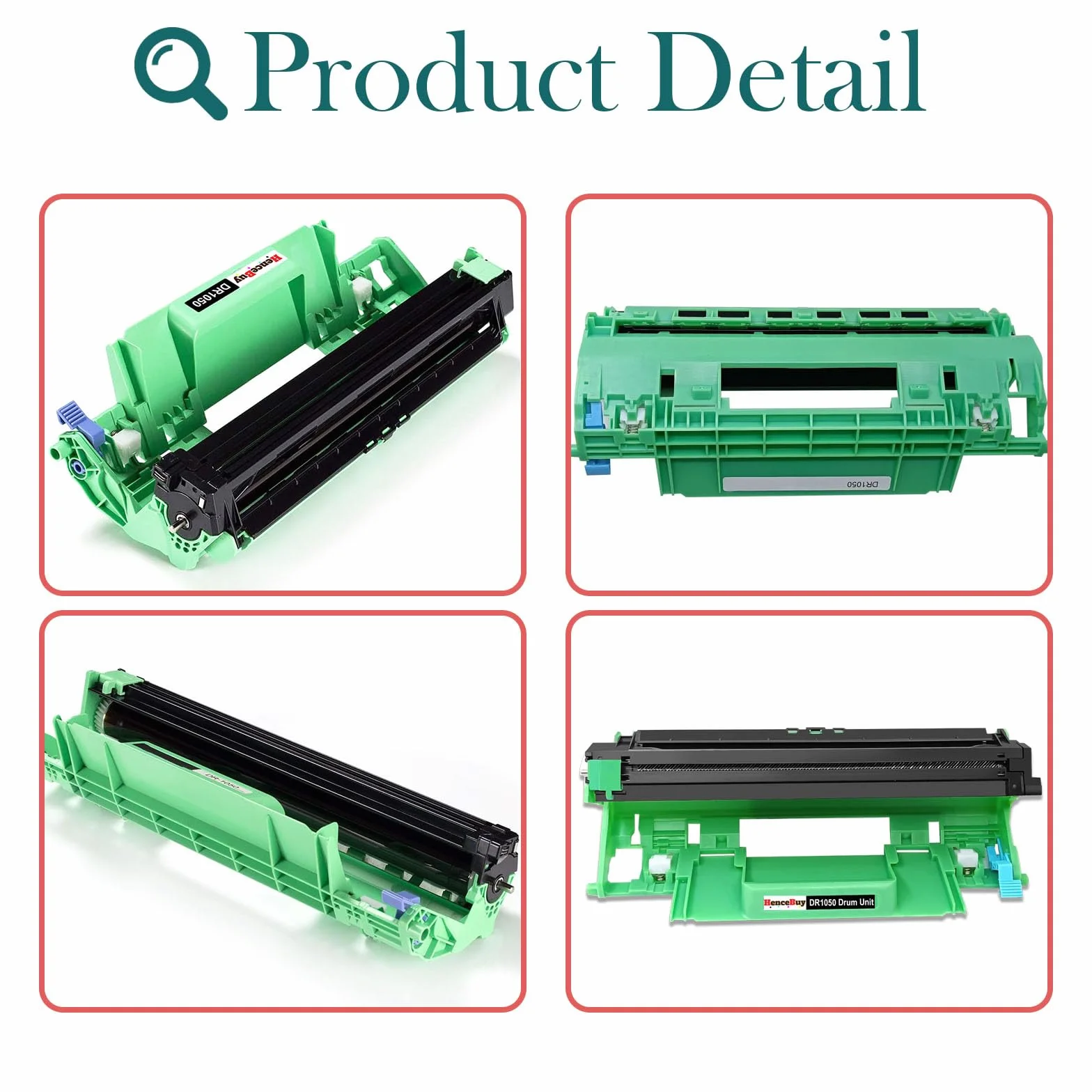 Drum Tamburo DR1050 Compatibile con Brother DR 1050 DR-1050 Stampante DCP-1612W DCP 1610W DCP 1510 DCP 1512 HL 1110 HL 1112 HL 1210W HL 1212W MFC 1810 MFC 1910 MFC 1910W Nero
