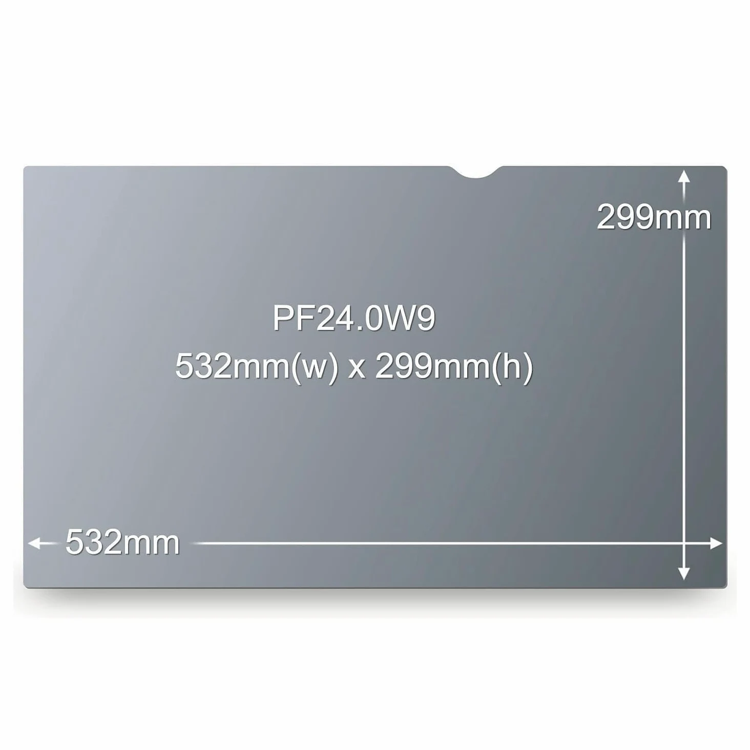 3M Privacy Filter for 24" Widescreen Monitor, Nero