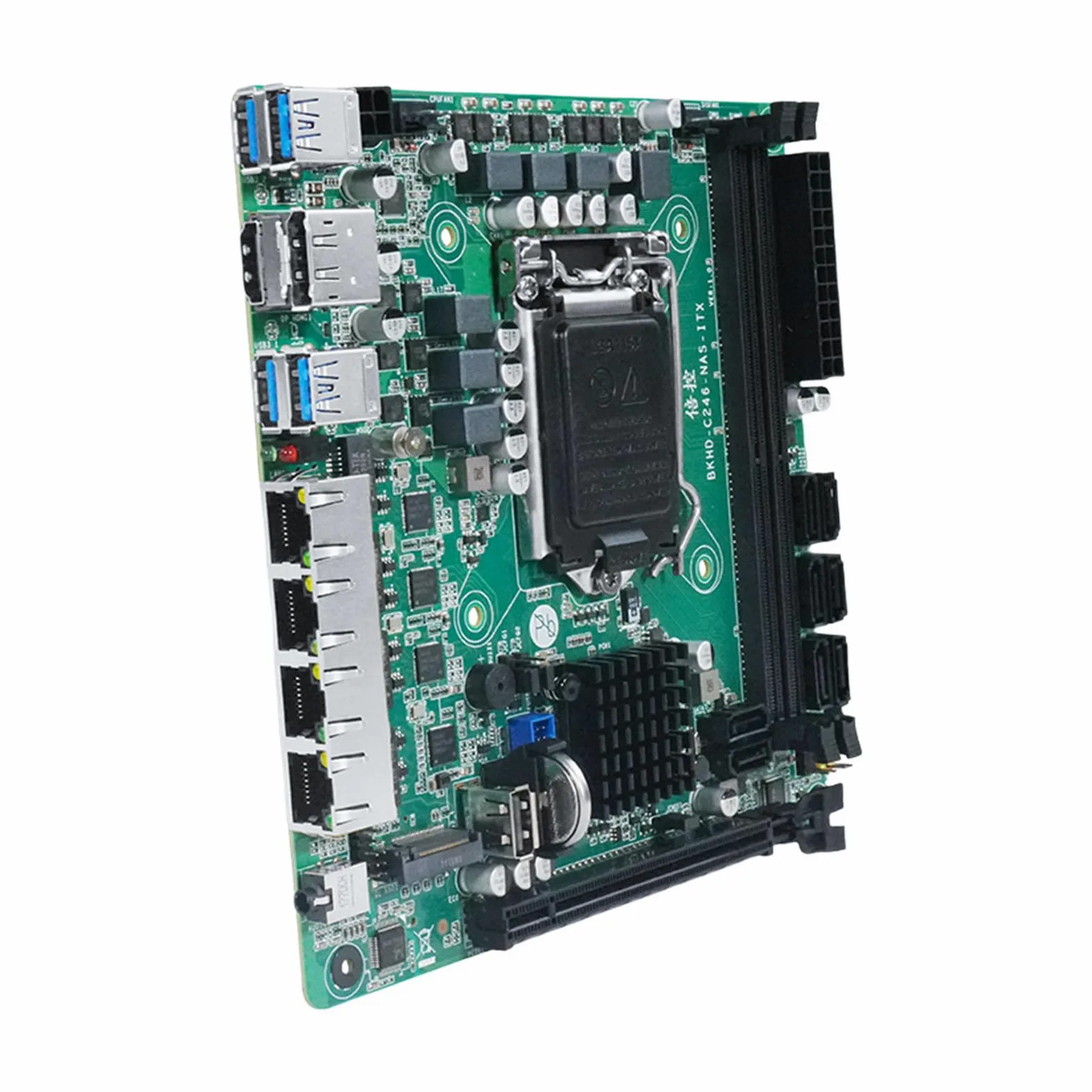 Schede madri DDR4 ITX per sistemi 8 porte 4 interfacce rete da 2, 5 Doppi slot per schede madri Home Media Center