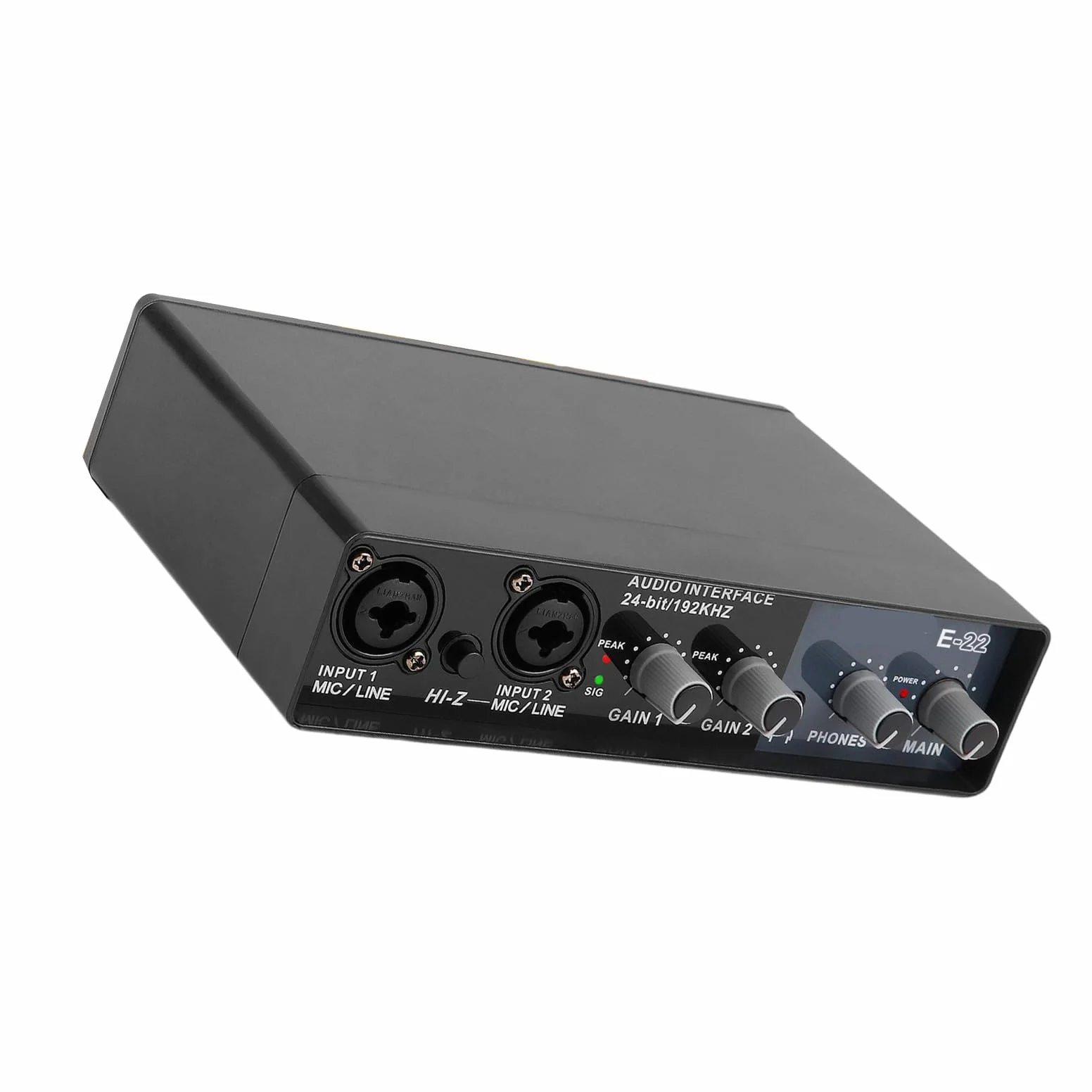 Scheda audio musicale USB di grado studio con frequenza di campionamento 24 bit 192 khz per musicisti ed emittenti che catturano una chiara connessione in streaming