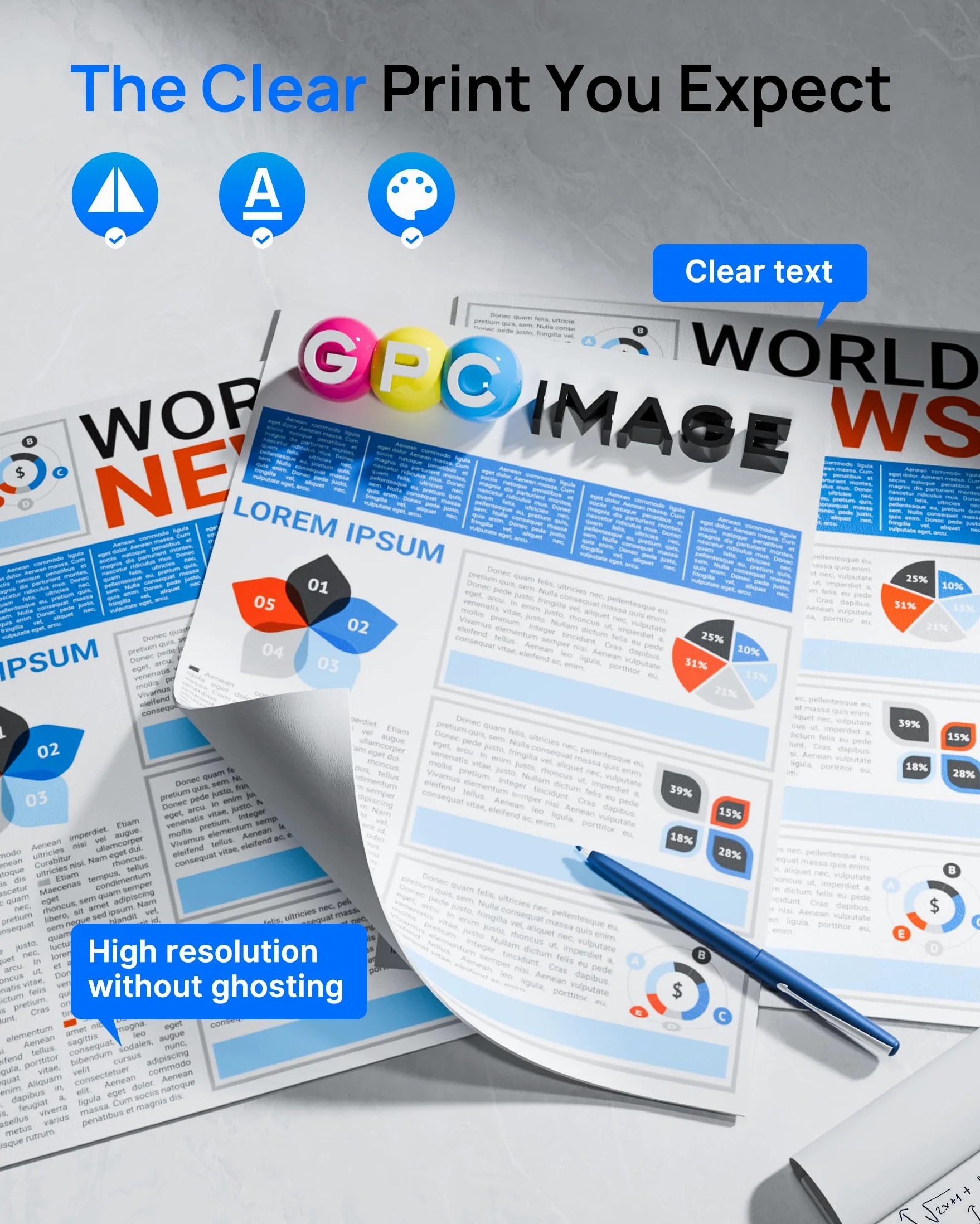 GPC Image TN1050 Compatibili per Brother TN1050 TN-1050 Cartucce di Toner per DCP-1612W DCP-1610W HL-1210W MFC-1910W HL-1112 HL-1212W DCP-1510 MFC-1810 DCP-1612 (Nero, 2-Pack)