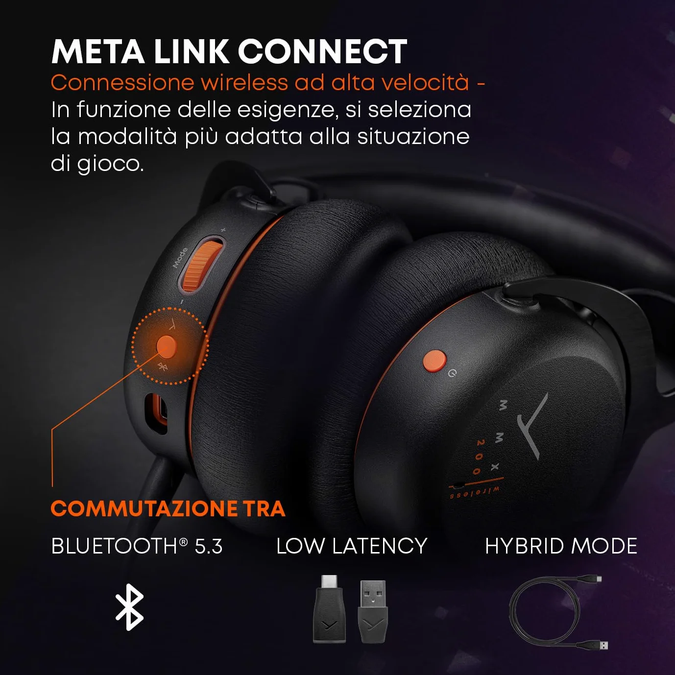 Casque gaming sans fil Beyerdynamic MMX 200 wireless Gris