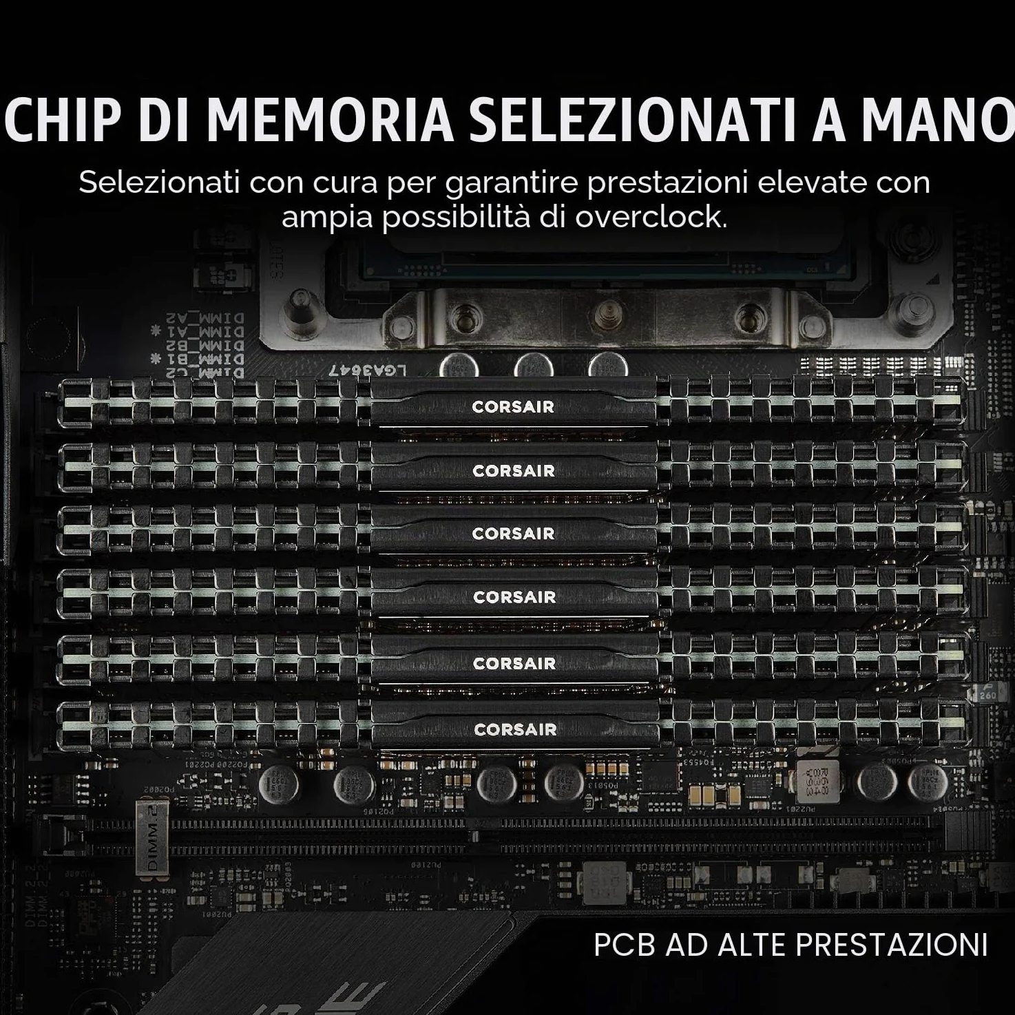 Corsair Vengeance LPX 8GB DDR4-2400 Memorie per Desktop a Elevate Prestazioni, 8 GB (1 X 8 GB), DDR4, 2400 MHz, C16 XMP 2.0, Nero