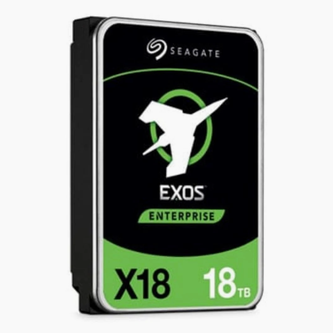 Seagate Exos X18, 18TB, Hard Disk Interno, HDD, SAS, Classe Enterprise, CMR 3,5", Hyperscale SATA 6GB/s, 7.200 RPM, 512e, caching avanzato (ST18000NM000J)