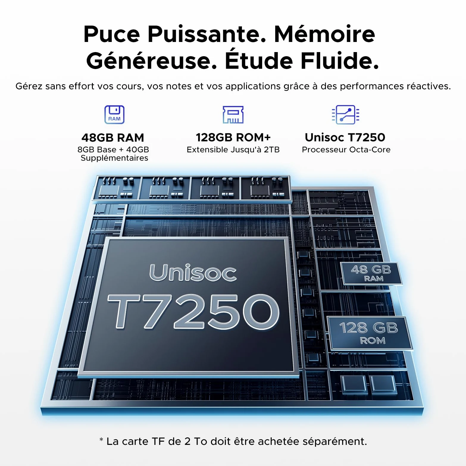 P11 Tablet Android 16, Tablet 11 Pollici con 48 GB RAM + 128 GB ROM/TF 2 TB, T7250 Tablet con Tastiera, Display 90Hz, 8800mAh, Gemini AI, Widevine L1, Face ID, WiFi5, Penna, tastiera, Nero