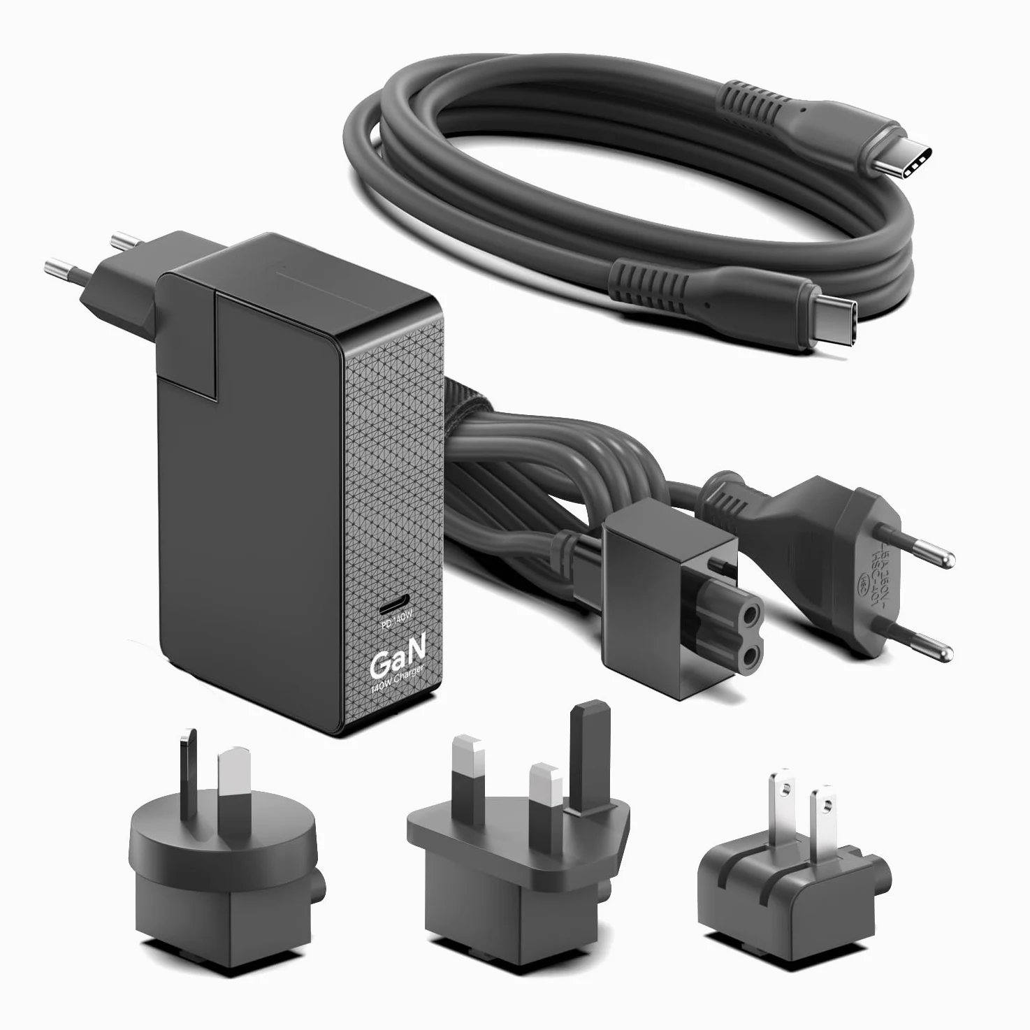 KFD Caricatore rapido USB C da 28 V, 5 A, 140 W, per MacBook Air MacBook Pro 16 15 14 13 pollici, 2025 M3 M4, HP B7NK0AA#ABB TPN-LA29 N22270-001 PA-1141-08HT ADP-140AB B Delta MSI ige 14 1 6