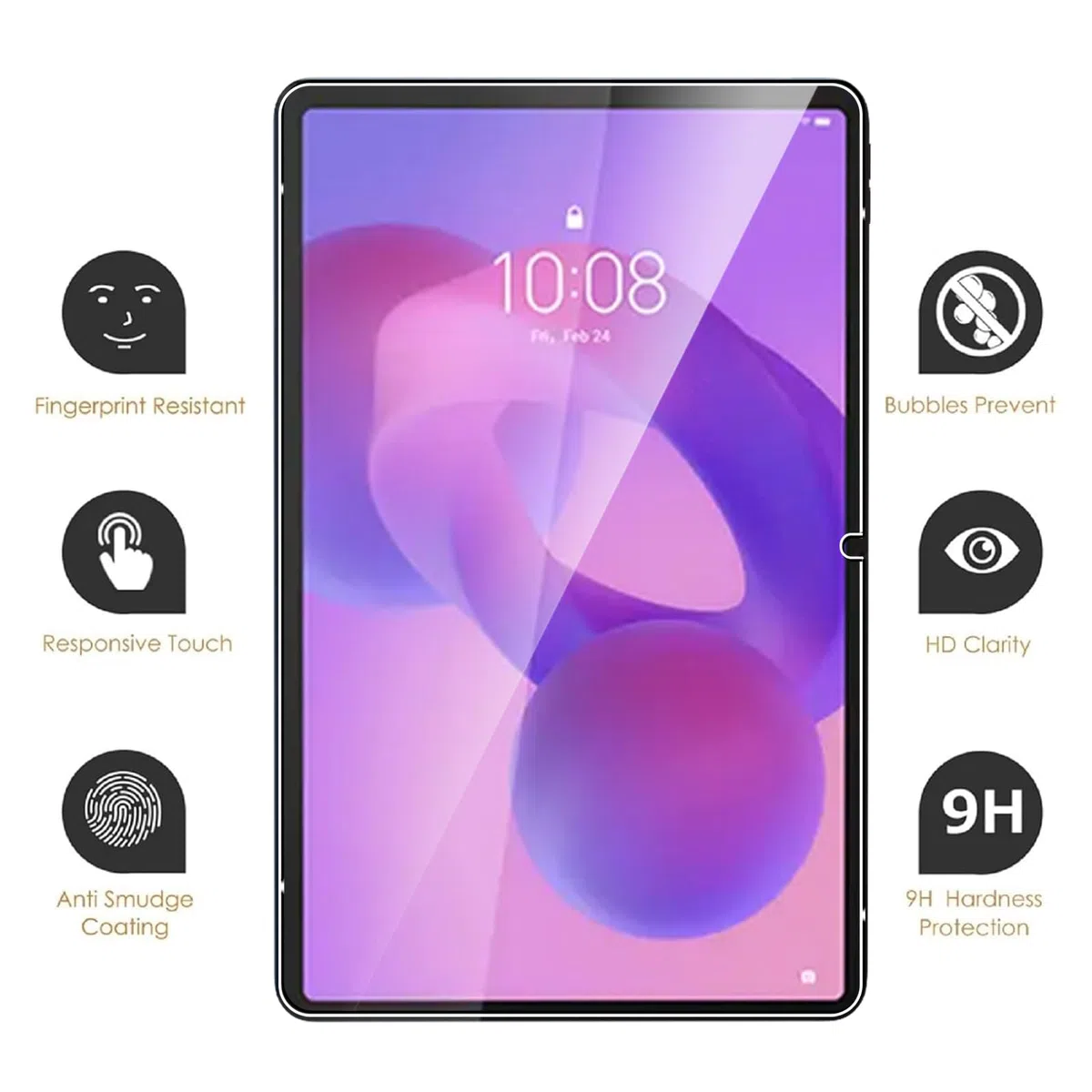 MEMELOKA Custodia per Lenovo Idea Tab Tablet 11 Pollici (TB336FU) + 2 Pezzi Vetro Temperato, Cover Protezione in TPU Morbido Ultra-Sottile con Airbag in Silicone Rinforzato