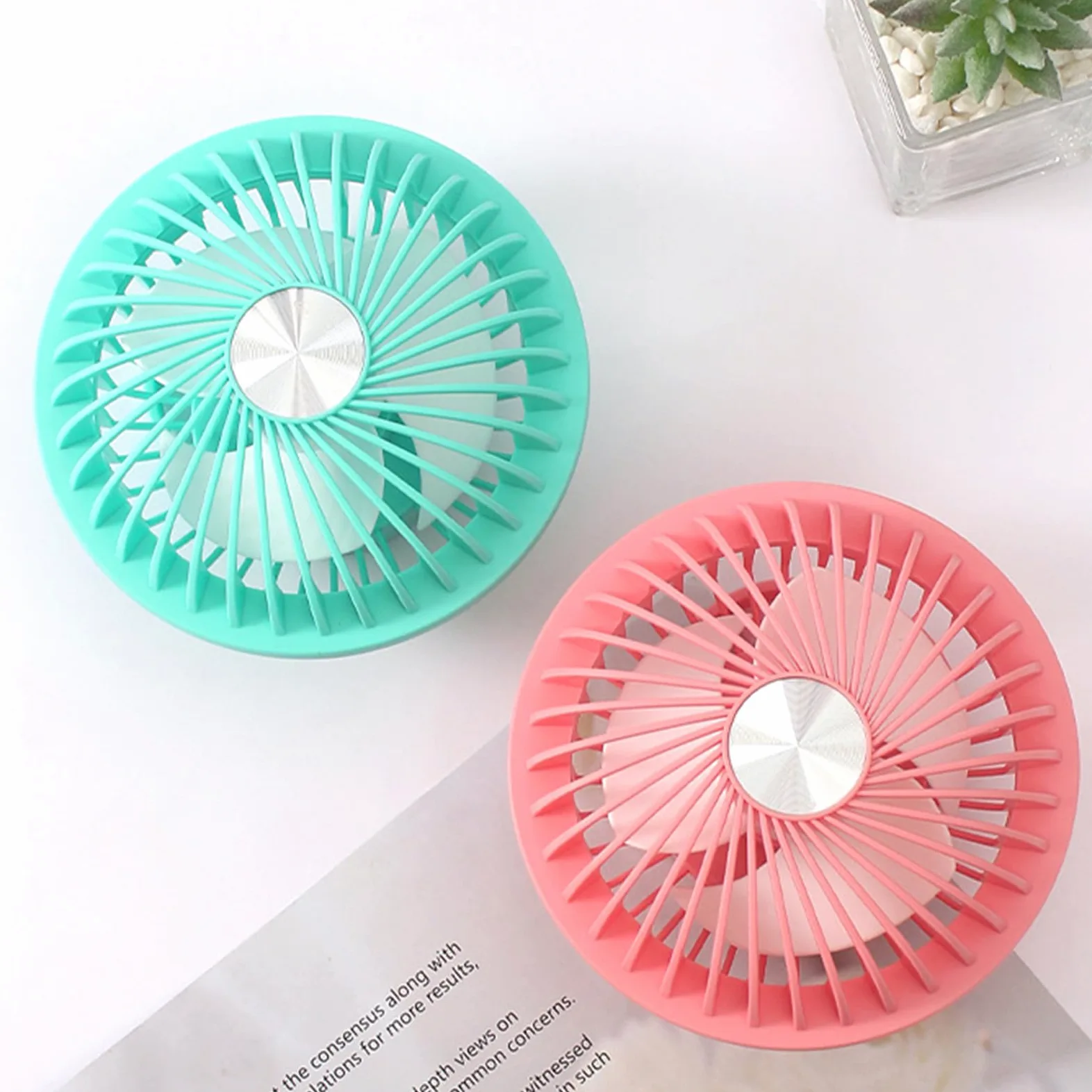 Ventilatore da tavolo USB da tavolo ventilatore da parete regolabile forte silenzioso raffreddamento per camera da letto desktop campeggio e lampada