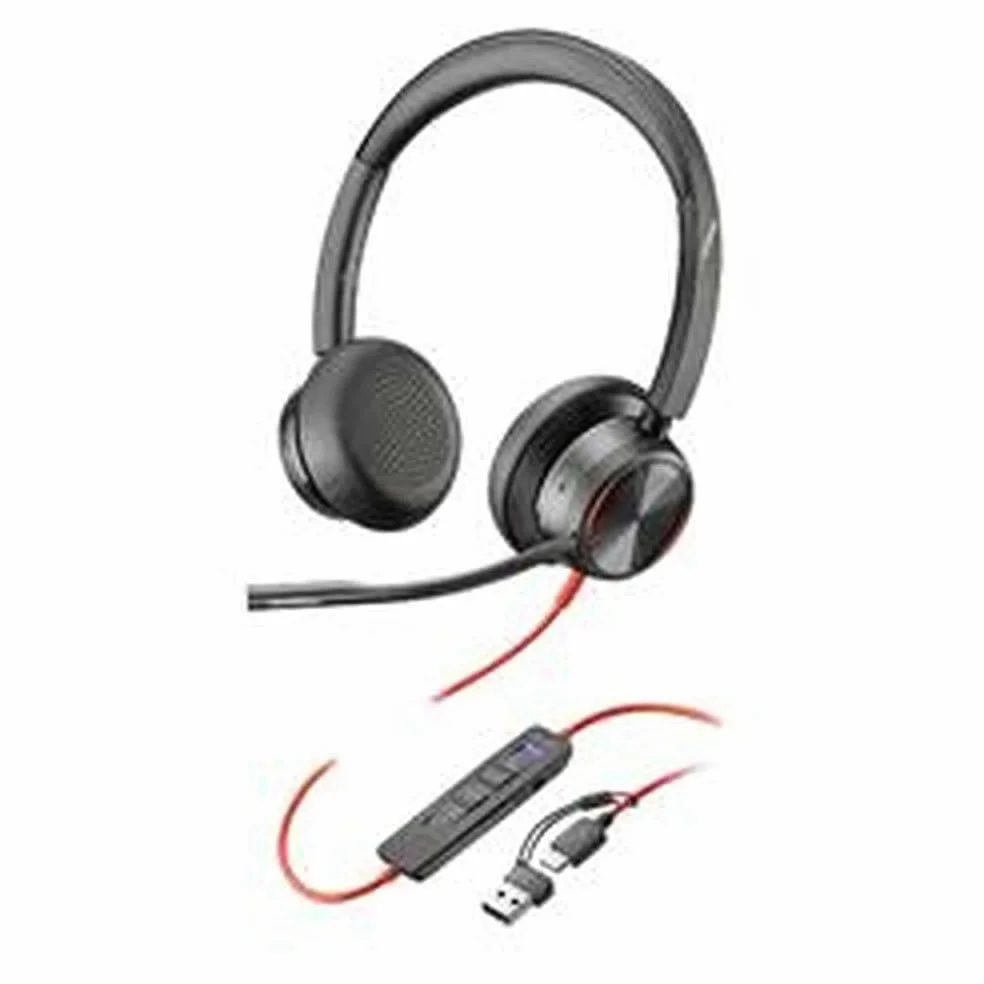 HP Inc. Poly Blackwire 8225 - Blackwire 8200 series - Headset - On-Ear - kabelgebunden - aktive Rauschunterdr?ckung - USB-C - Schwarz - Zertifiziert f?r Microsoft Teams, UC-zertifiziert (8X225AA)