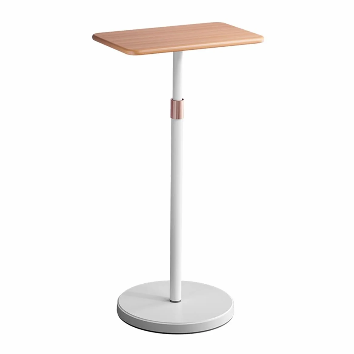 Supporto regolabile per laptop e proiettore in piedi e seduto, altezza da 69,8 cm a 119,4 cm, supporto regolabile con scrivania in legno per ufficio e uso domestico