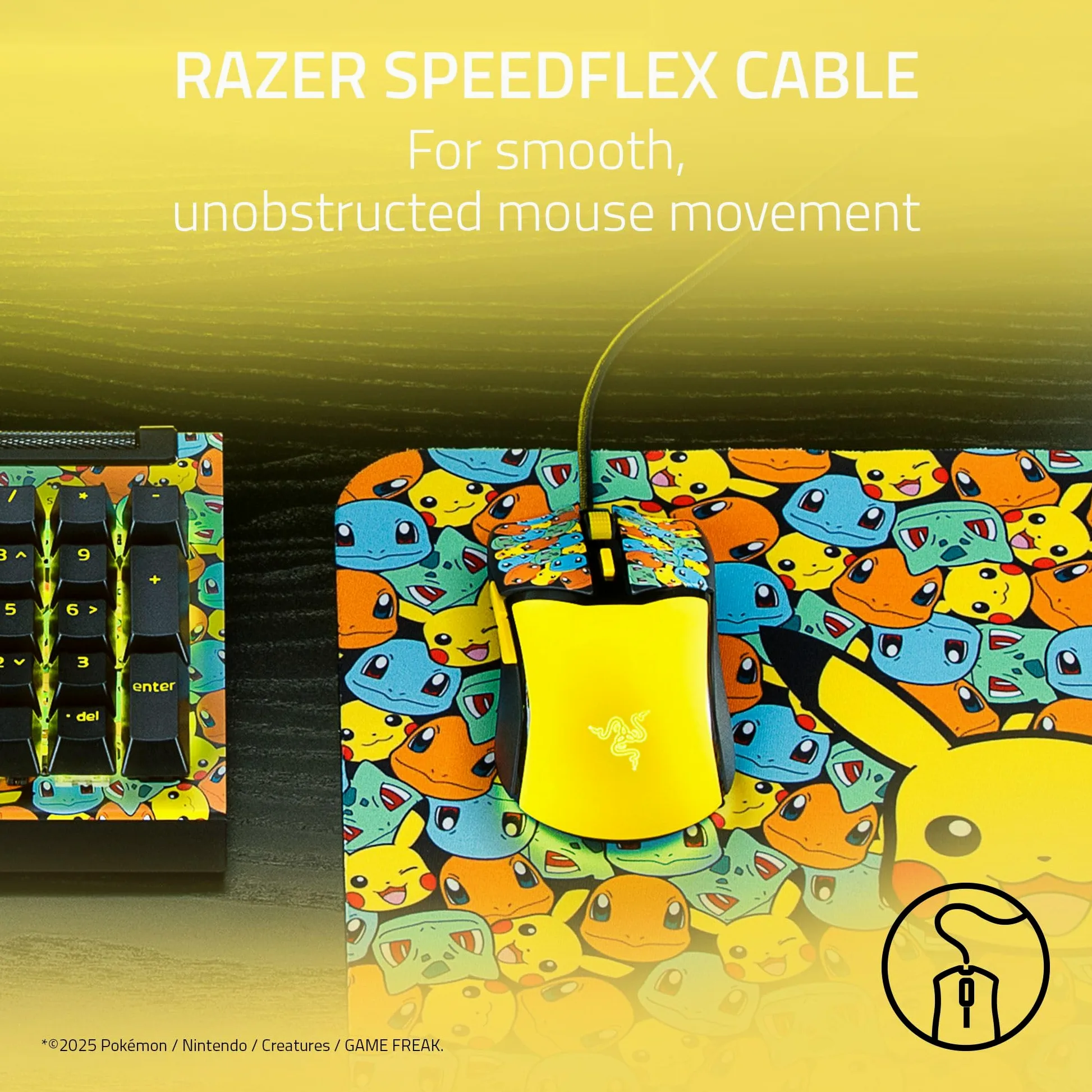 Razer Cobra - Mouse da gioco cablato da 58 g leggero, interruttori ottici Gen-3, illuminazione RGB Chroma, sensore ottico preciso 8500 DPI - Piedi per mouse 100% PTFE, cavo Speedflex - Edizione