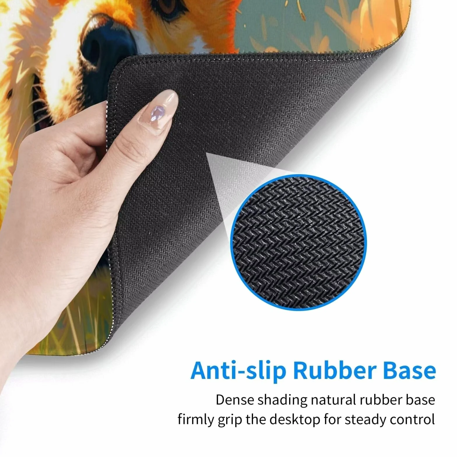 Tappetino Mouse, Tappetino Mouse Gaming Grande XXL 1500x800x3mm Tappetino Scrivania Mouse Pad, Base in Gomma Antiscivolo, Bordi Cuciti,Lavabile, Mousepad per Ufficio e Gaming (Corgi) R-400