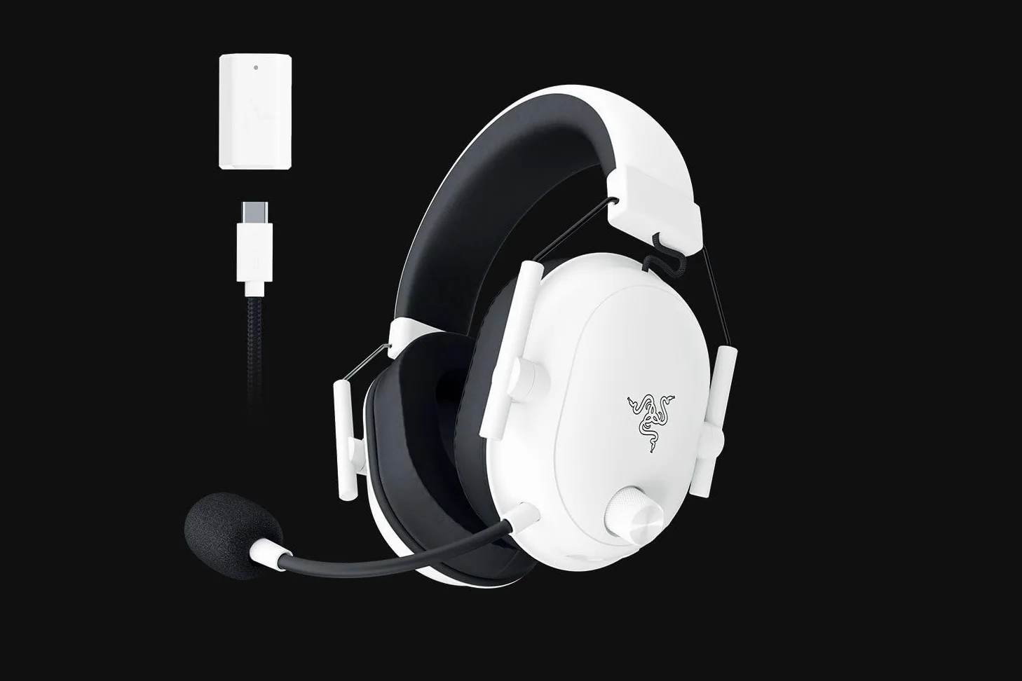 Razer BlackShark V2 Hyperspeed - Cuffie wireless per videogiochi, ultra leggere, 280 g, colore: Bianco