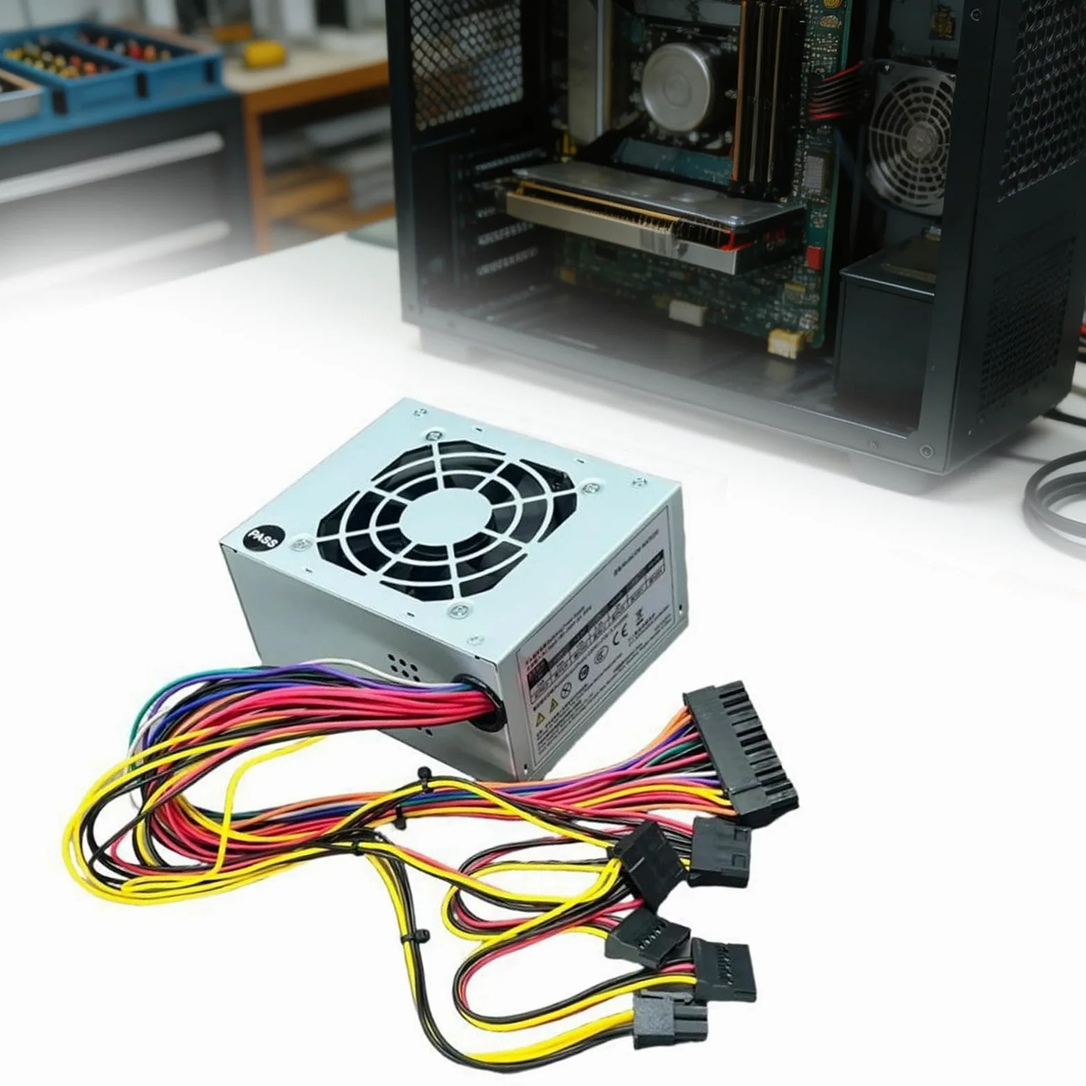 Generico Alimentatore per Computer MATX250 da 250 W con Ampia compatibilità tensioni per Alimentatore Compatto per Case Computer