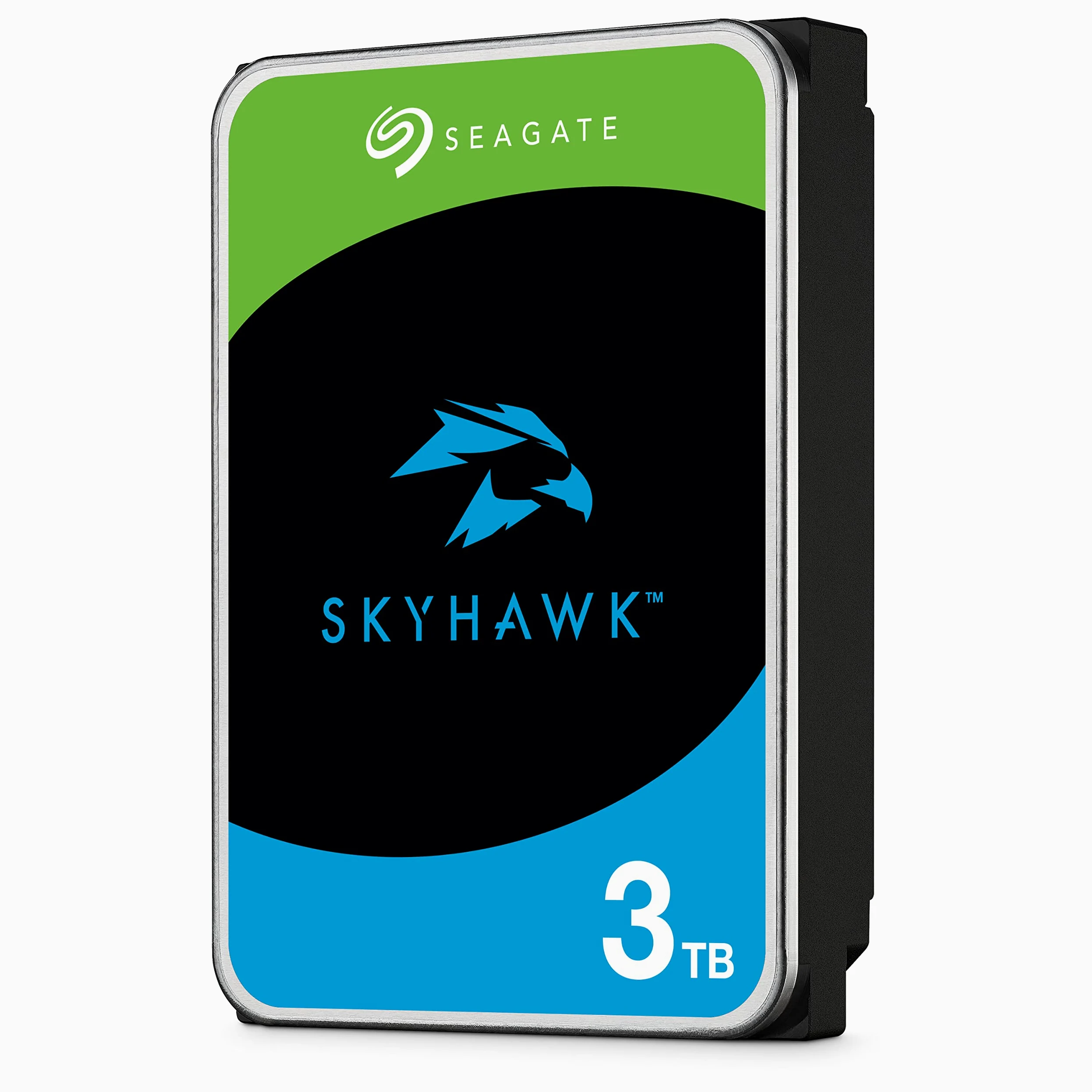 Seagate SkyHawk AI, 3 TB, Unità Disco Interna per Applicazioni di Sorveglianza, Unità SATA 6 GBit/s, 3.5", Cache 64 MB per Sistemi con Videocamere DVR e NVR, 3 Anni di Servizi Rescue (ST3000VX010)