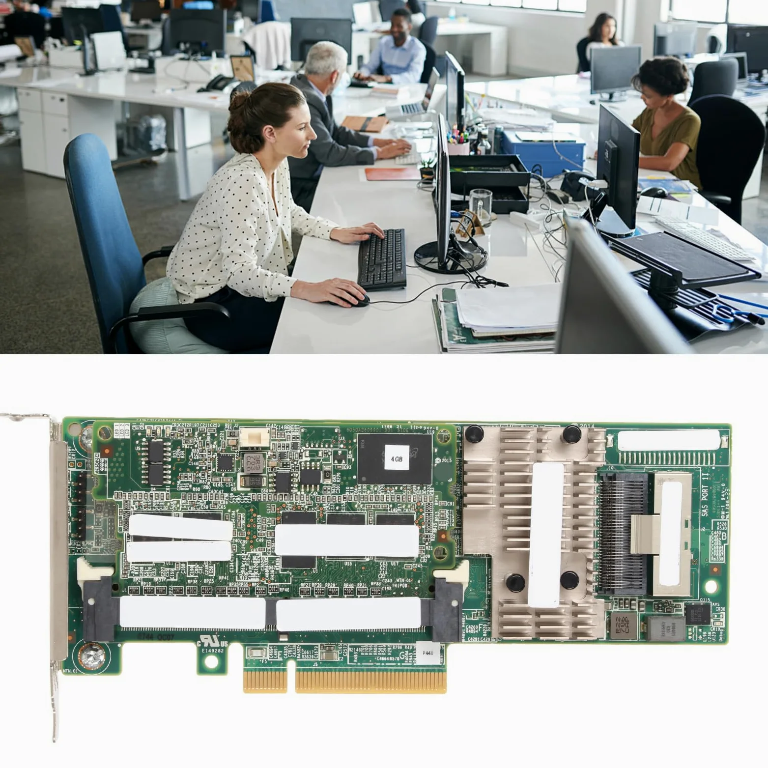 Zunate Smart Array Card, Controller SAS da 12 GB Cache da 4 GB 72 Bit Wide DDR3 1866 MHz FBWC Controller Raid Plug And Play, per Server