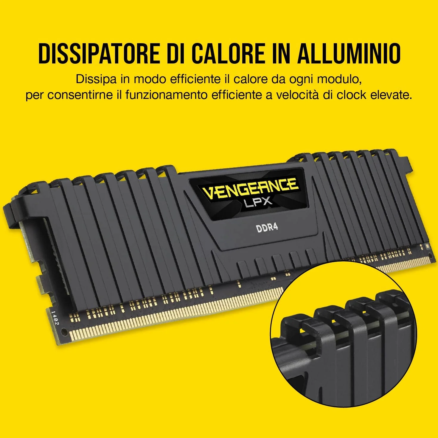 Corsair CMK16GX4M2E3200C16 Memoria Desktop, Nero, 2 x 8 gb