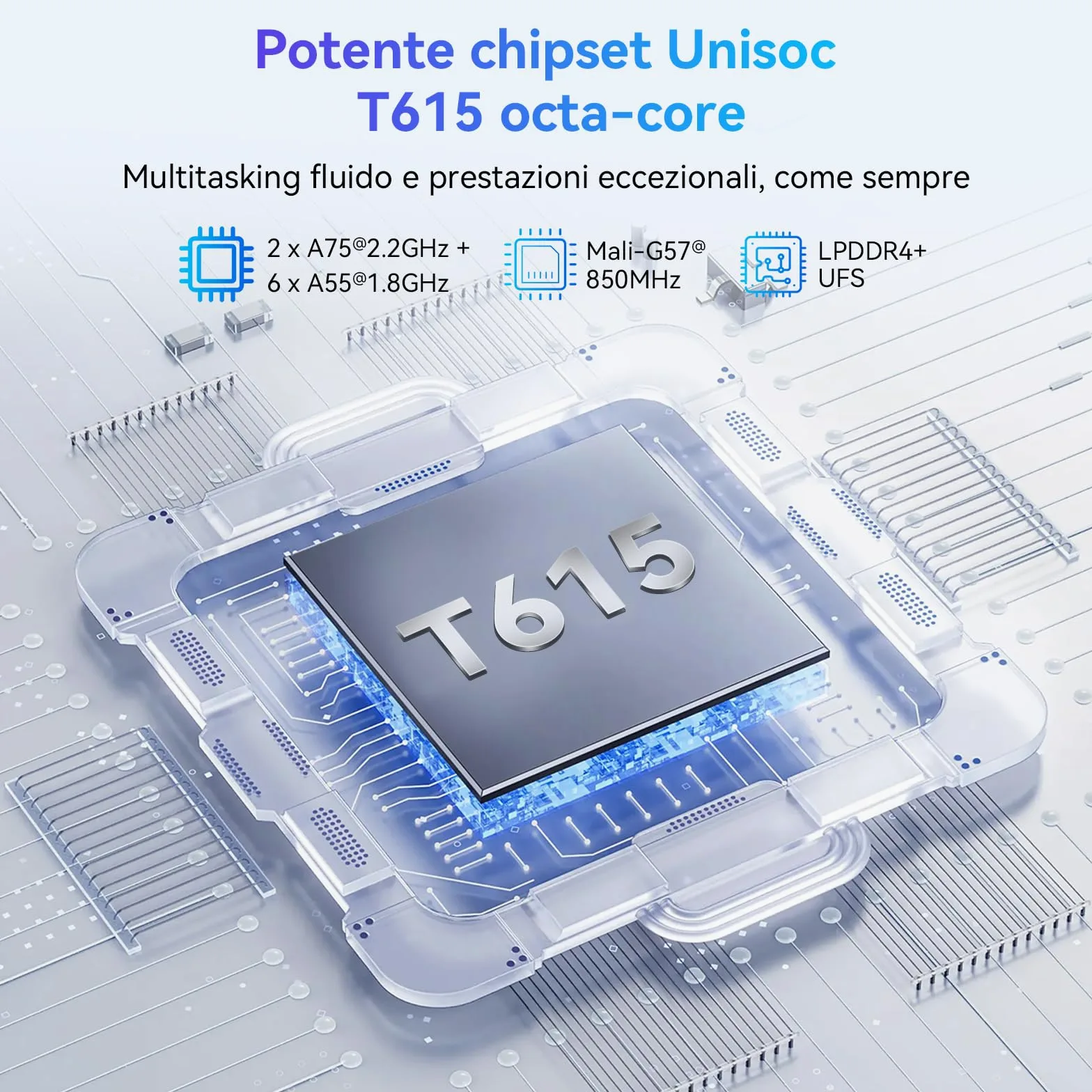 TABWEE W90 Tablet Android 15-11 Pollici FHD - 24GB RAM + 256GB ROM - Tablet in Offerta con Widevine L1, 4G LTE/5G WiFi, Octa Core T615, 8000mAh, Foto AI 16MP+8MP, TÜV, GPS, Gemini AI