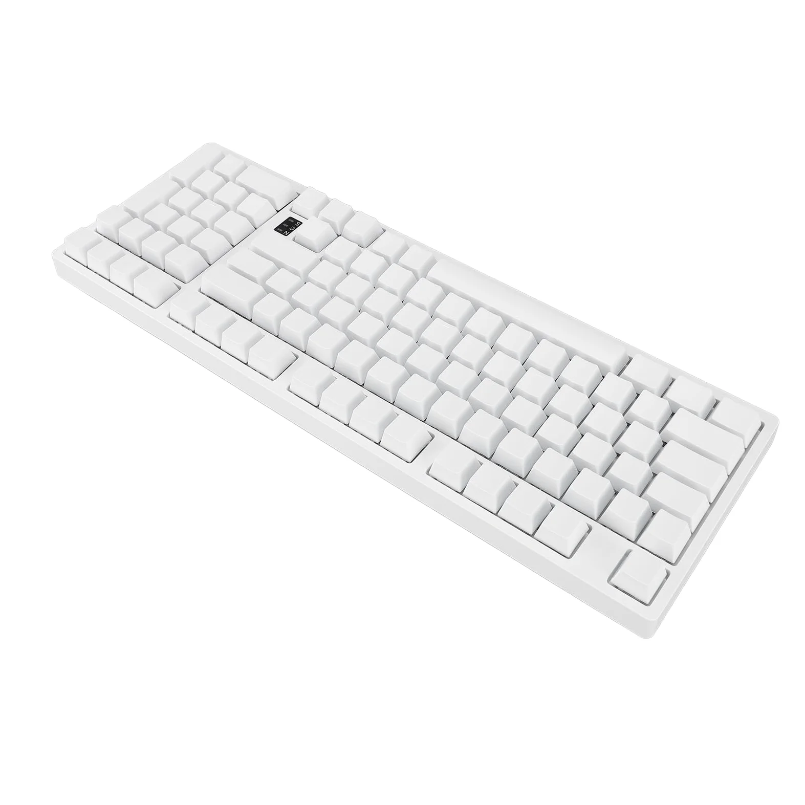 Tastiera da Gioco Meccanica Wireless con Luci RGB per Appassionati Portatile 98 Tasti Bianca Tipo C