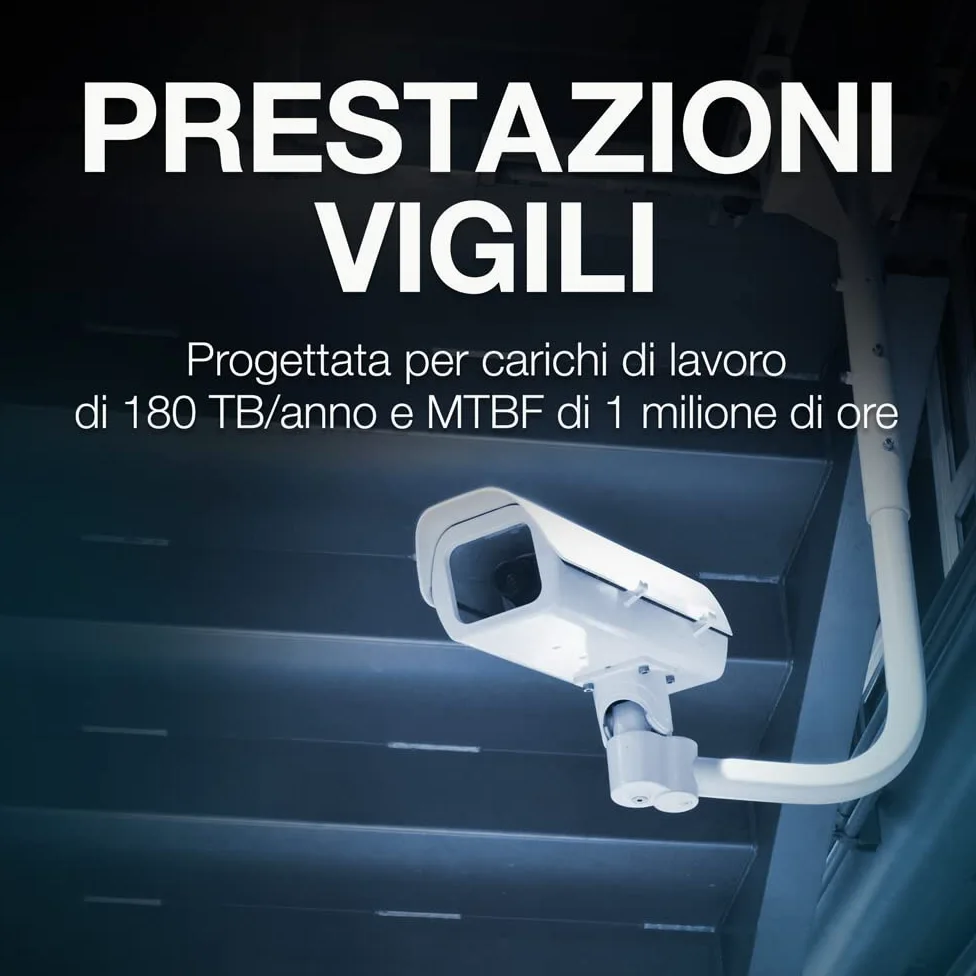 Seagate SkyHawk AI, 3 TB, Unità Disco Interna per Applicazioni di Sorveglianza, Unità SATA 6 GBit/s, 3.5", Cache 64 MB per Sistemi con Videocamere DVR e NVR, 3 Anni di Servizi Rescue (ST3000VX010)