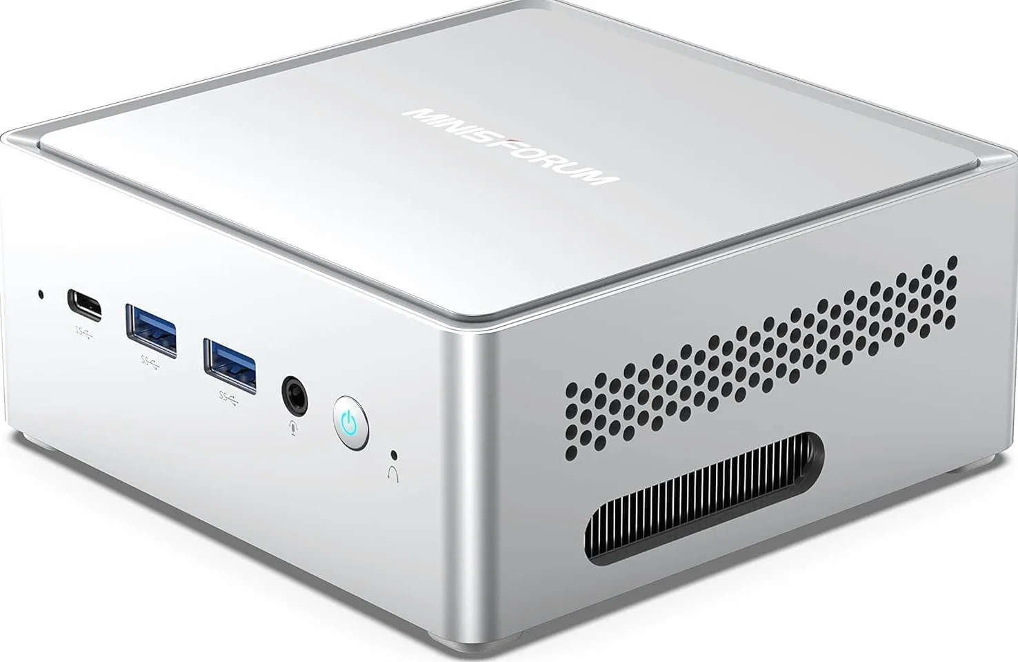 MINISFORUM Mini PC NAB6 Lite, processore Core i5-12600H da 12 core/16 thread fino a 4,5 GHz, scheda grafica Iris XE, DDR4 da 16 GB/512 GB PCIe4.0 SSD, 2xHDMI/2xUSB-C/2xRJ45 2.5 LAN