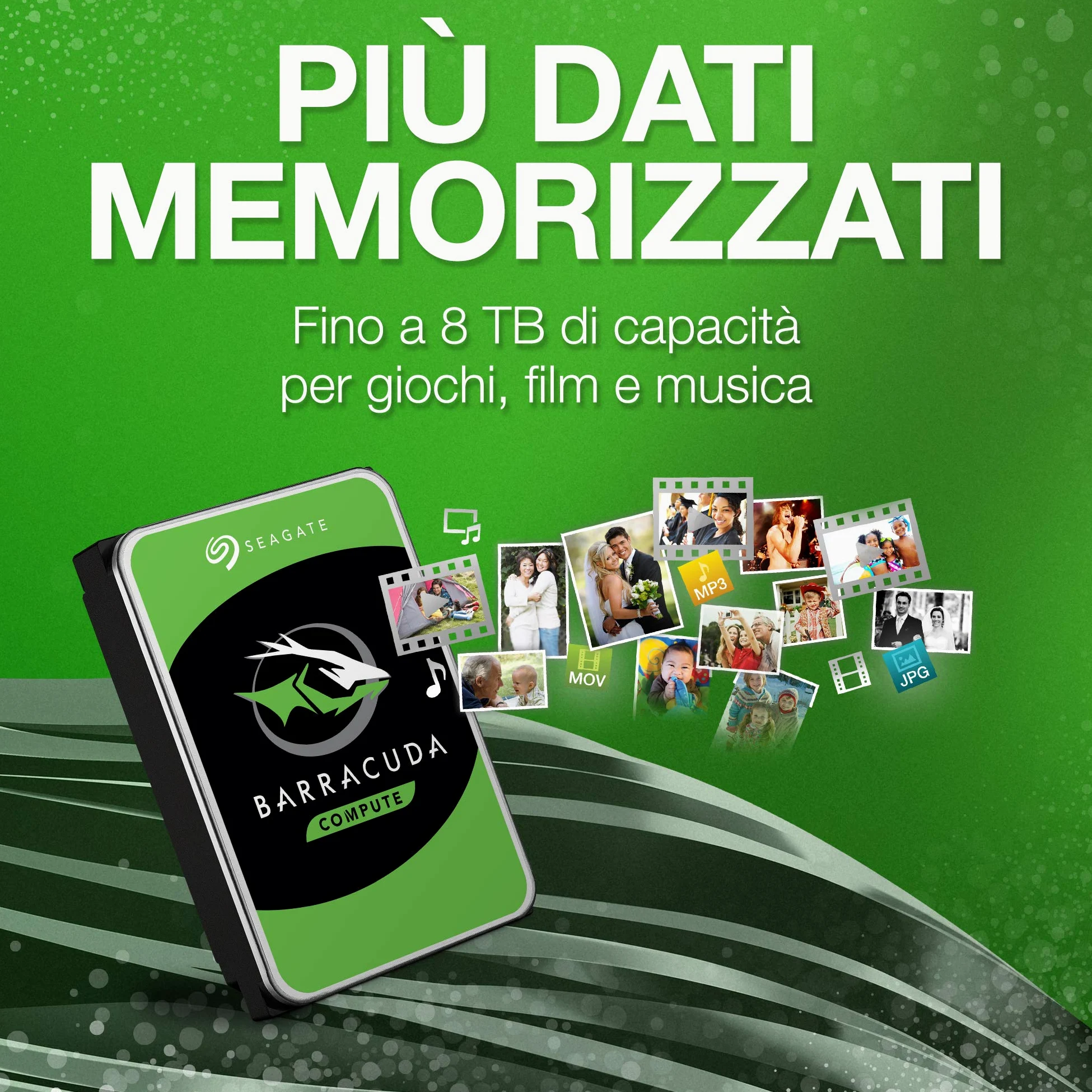 Seagate BarraCuda, 1 TB, Hard Disk Interno, SATA da 6 GBit/s, 2,5", 5.400 RPM, Cache da 128 MB per PC Desktop e PC Portatili (ST1000LM048)