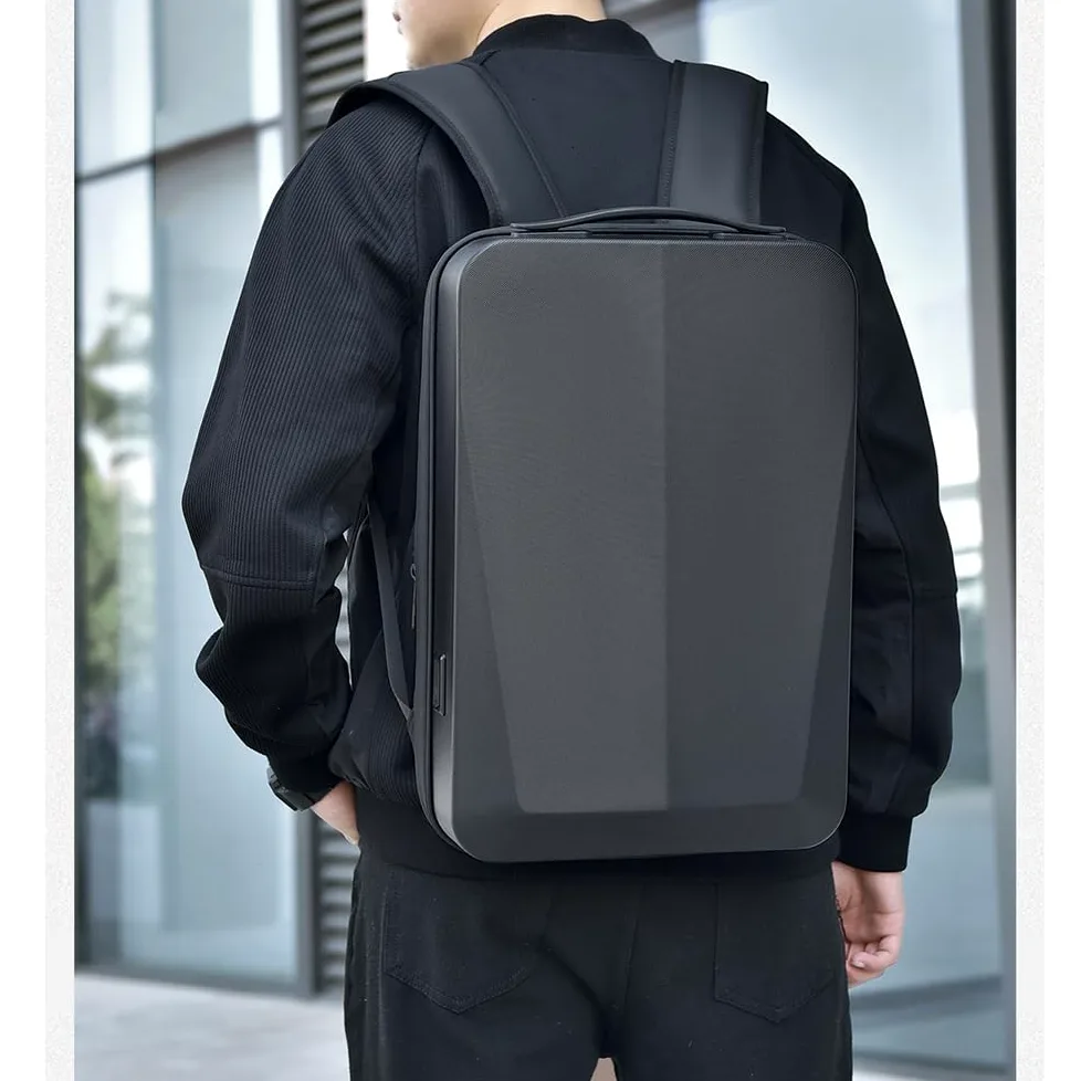 Stile semplice Zaino Porta PC 16 Pollici Impermeabile Zaino espandibile Uomo Lavoro con porta USB Zaino Antifurto Uomo per Uffico Università Scuola Viaggio Business