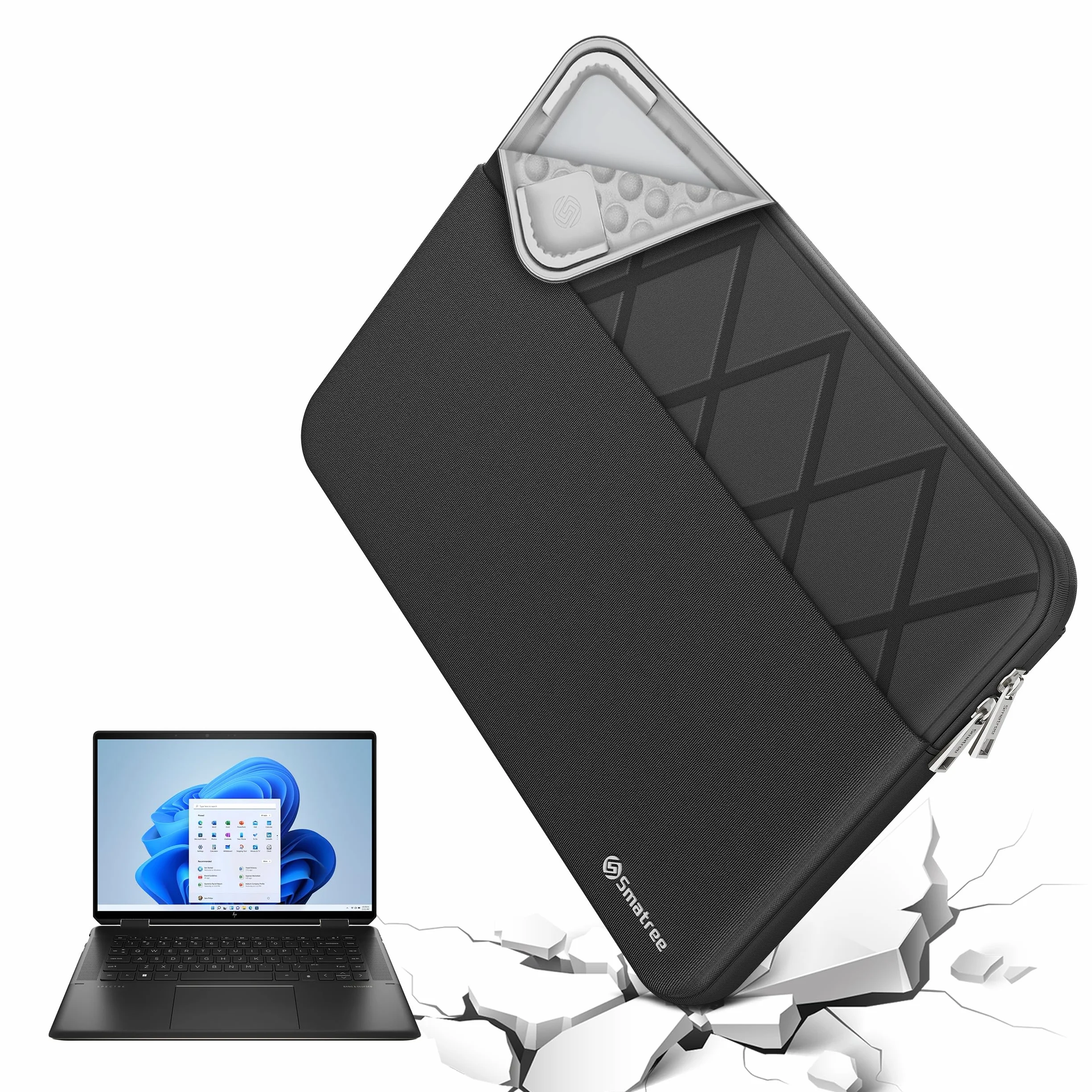 Smatree 14" Custodia protettiva antiurto per laptop Slim Case su misura per HP EliteBook 840/845/1040 G11/G9/G10 Notebook PC, per HP EliteBook 640/645 G11 Gaming Laptop (E425)