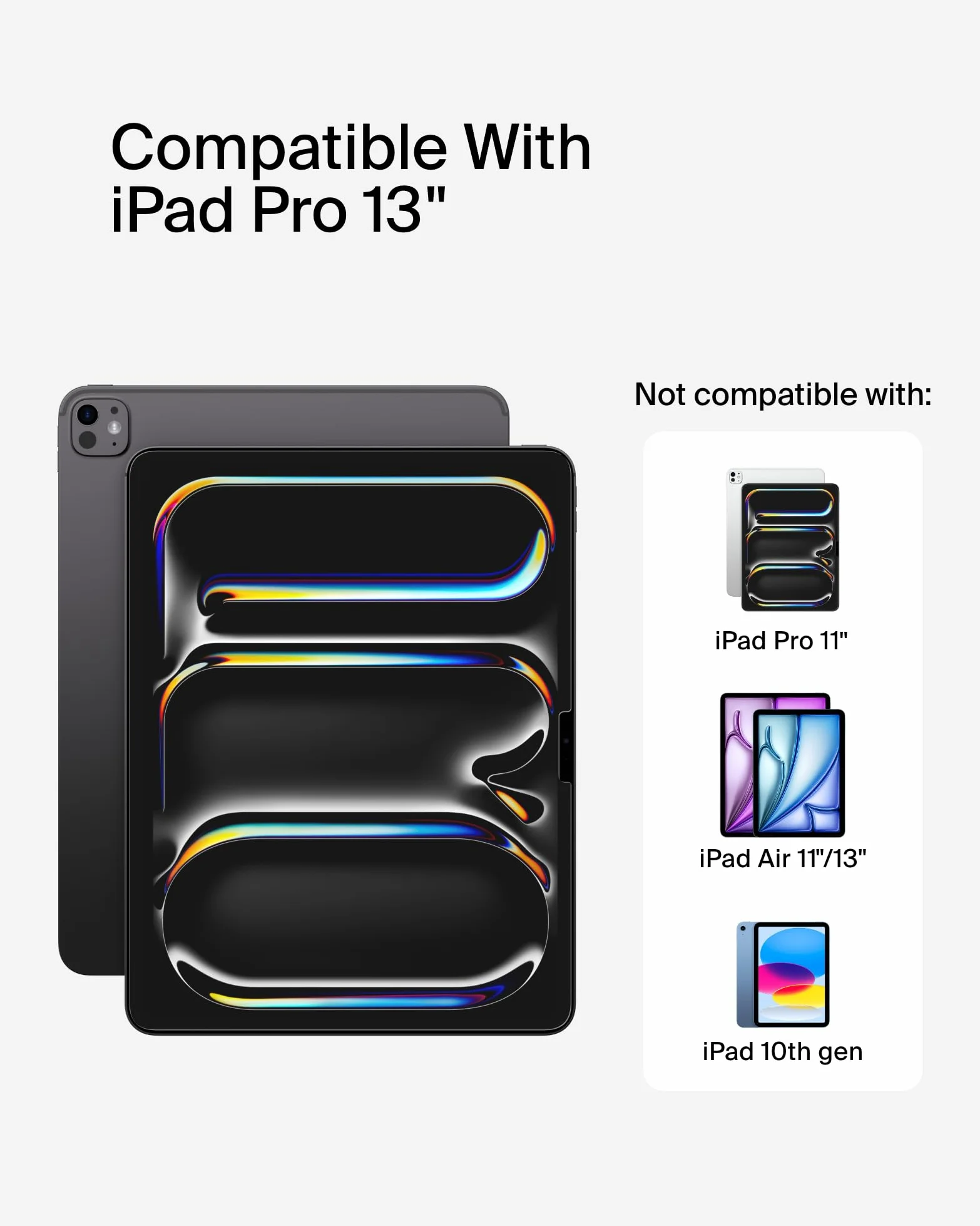 Belkin ScreenForce - Pellicola proteggi schermo in vetro temperato per Apple iPad Pro 13" di settima generazione, sottile, extra resistente, antigraffio, facile installazione, compatibile con custodia
