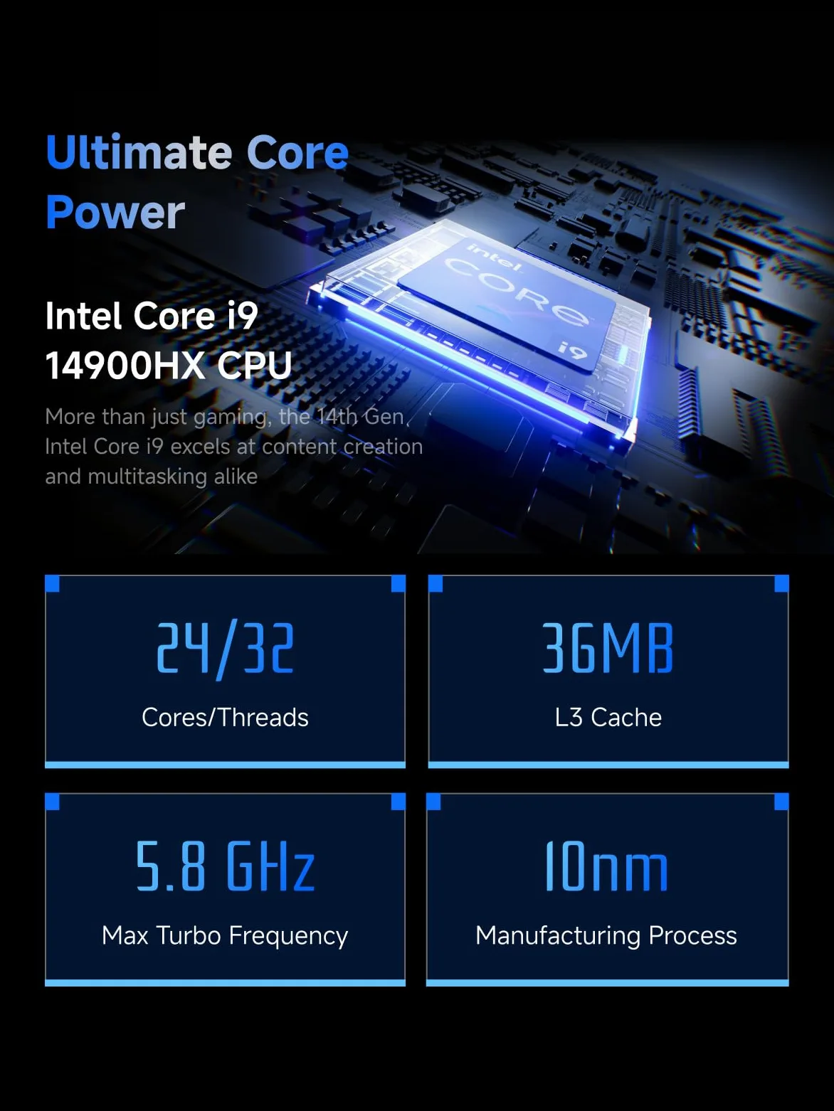 MINISFORUM G7 Pro Mini PC Gaming, Intel Core i9-14900HX (24C/32T, fino a 5,8 GHz), RTX 5070 GPU 8GB GDDR7 (DLSS 4), PCIe 5.0, Wi-Fi 7, USB4, HDMI 2.1, RGB, Barebone (Senza RAM/SSD)