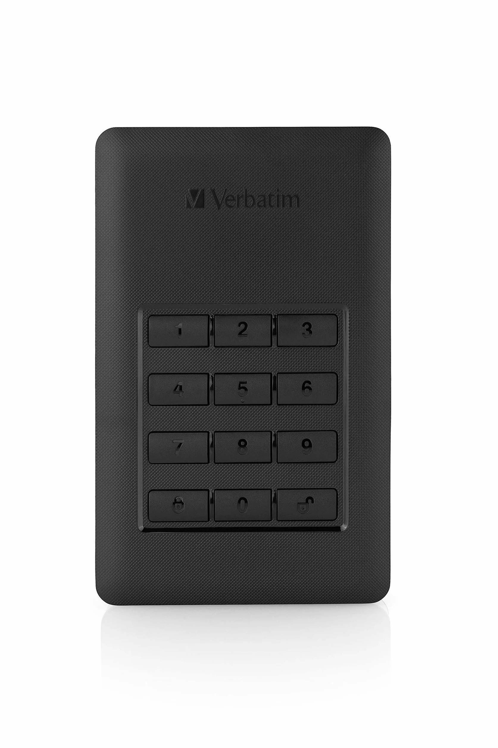 Disco rigido esterno Verbatim Store 'n' Go Secure Portable I da 2 TB I Black I con Code Access I USB 3.2 GEN 1 I Disco rigido esterno I per Windows e MacOSX I Disco rigido portatile I Disco rigido USB