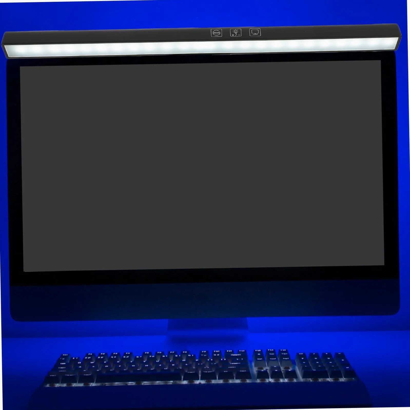 DOITOOL Barra Luminosa Facile da Installare per Monitor Lampada da Scrivania LED Regolazione Luminosità e Protezione Anti Luce Blu Nero per Schermo Laptop e Monitor