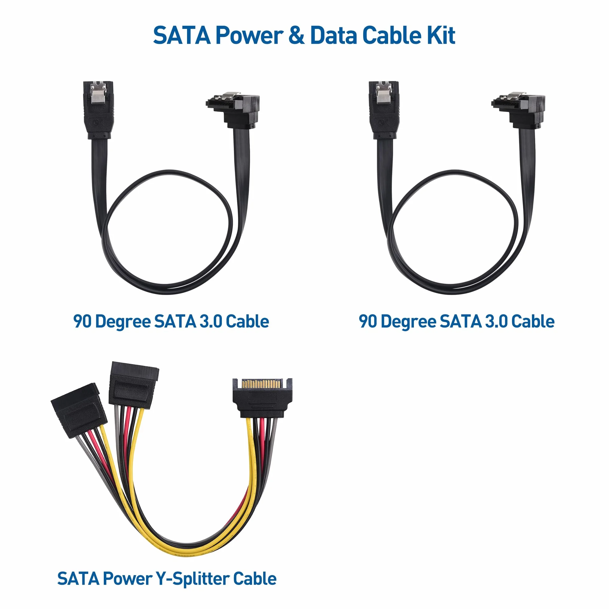 Cable Matters Confezione da 2 adattatori per disco fisso SSD da 2,5 a 3,5 (adattatore SSD 2.5 to 3.5) Kit all-in-one nero - Il kit include staffa, viti, cavi e cacciavite